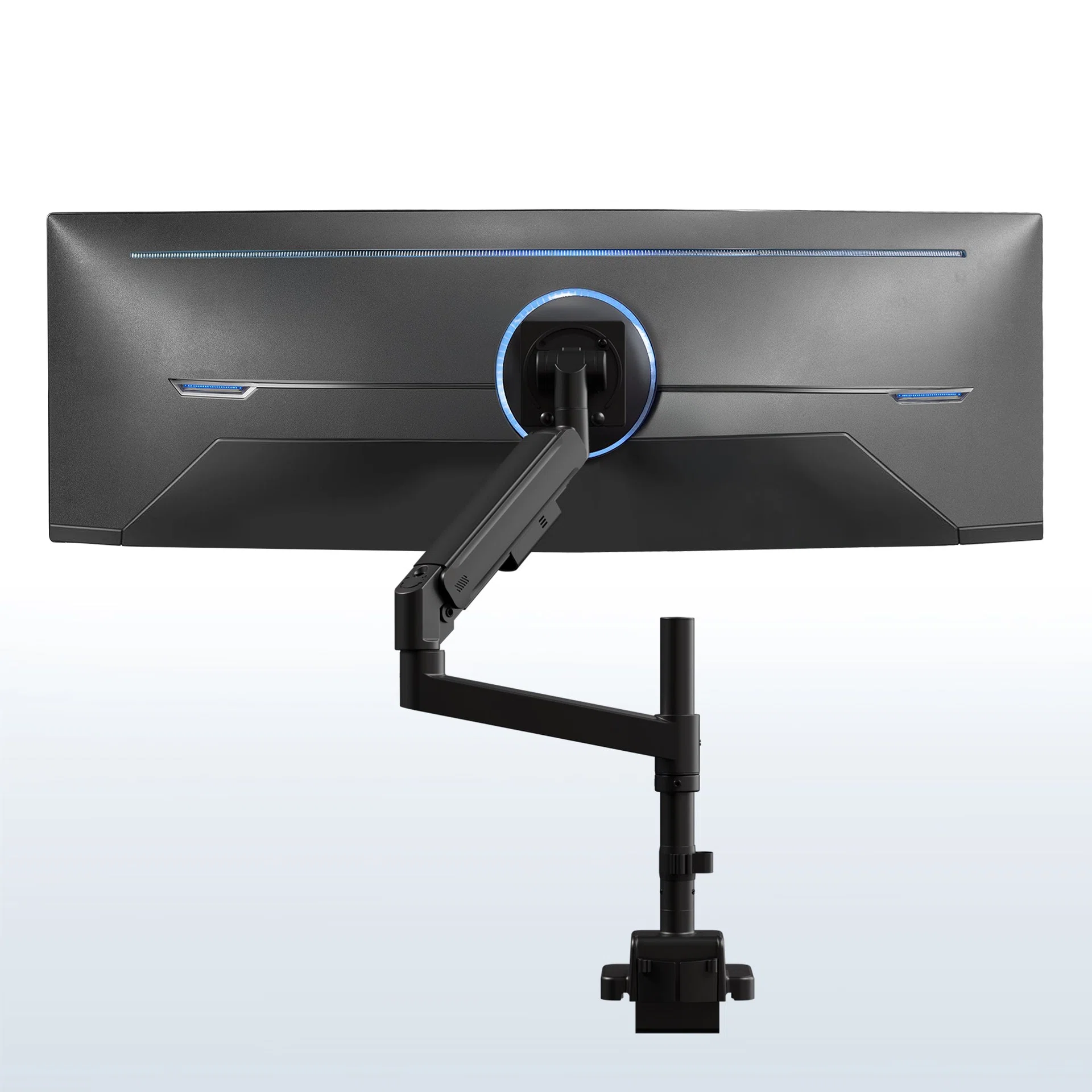 VIVO Pneumatic Arm Single Ultrawide Monitor Desk Mount - Up to 57" Screens — Pneumatic Arm Single Ultrawide Monitor Desk Mount - Up to 57" Screens — Product view