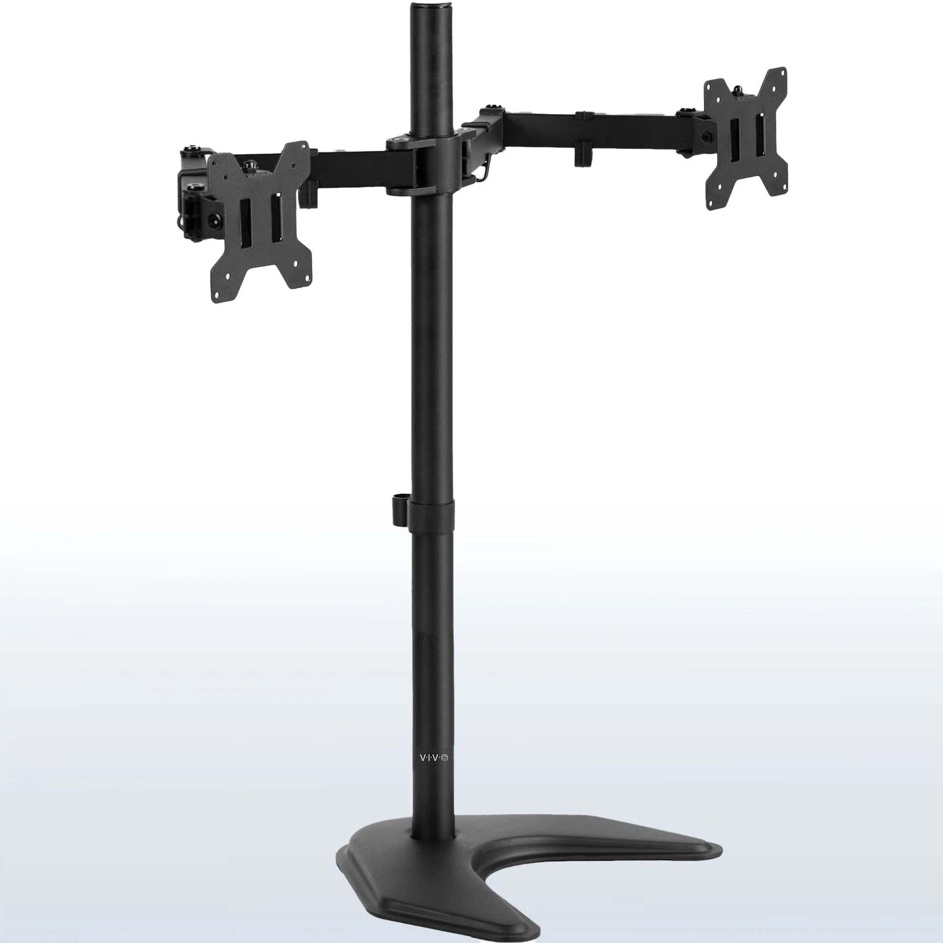 Dual Monitor Extra Tall Desk Stand - 13" to 27" Screens