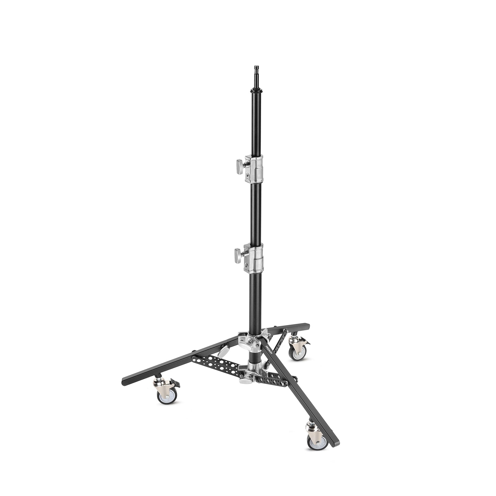 Proaim 6.16ft Double Riser Rolling Monitor Stand with 5/8” Mount | Payload: 33kg/72lb: image 1