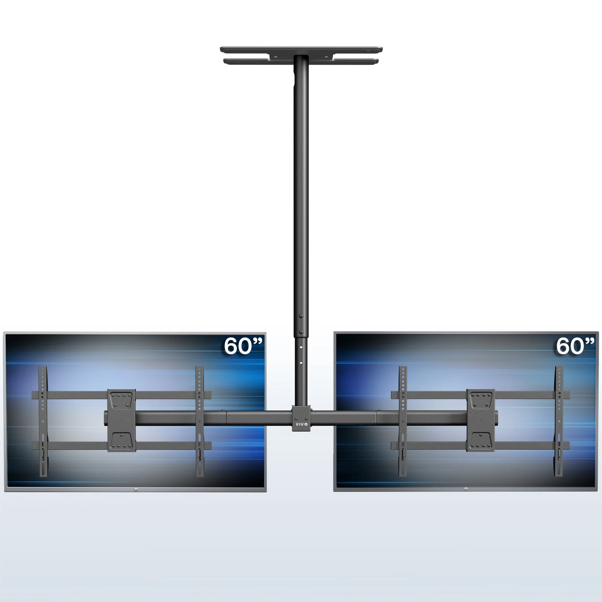 VIVO Side-by-Side Dual TV Ceiling Mount - 34” to 60” Screens — Side-by-Side Dual TV Ceiling Mount - 34” to 60” Screens — Product view