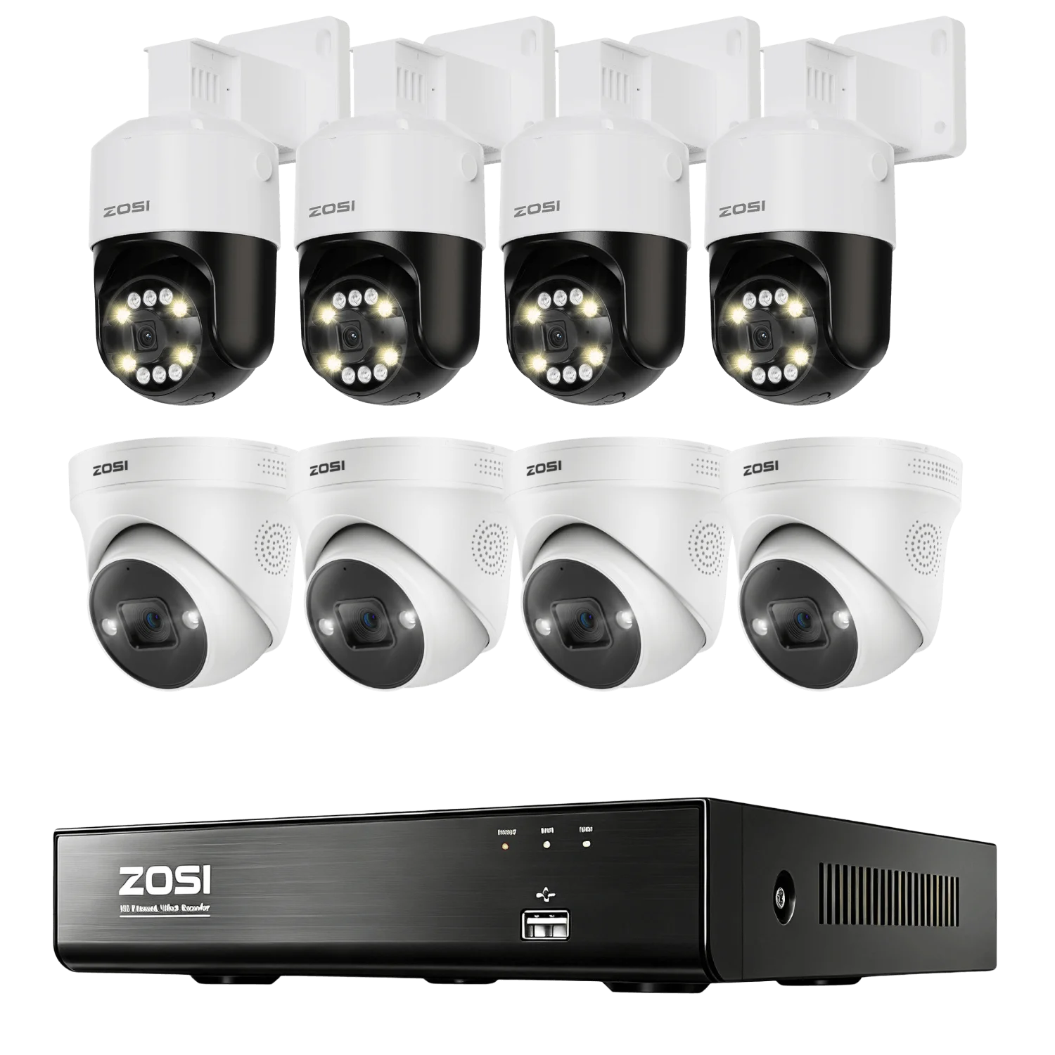 Security systems product — 8HN-2258AW4-20+4PC-2968W-C