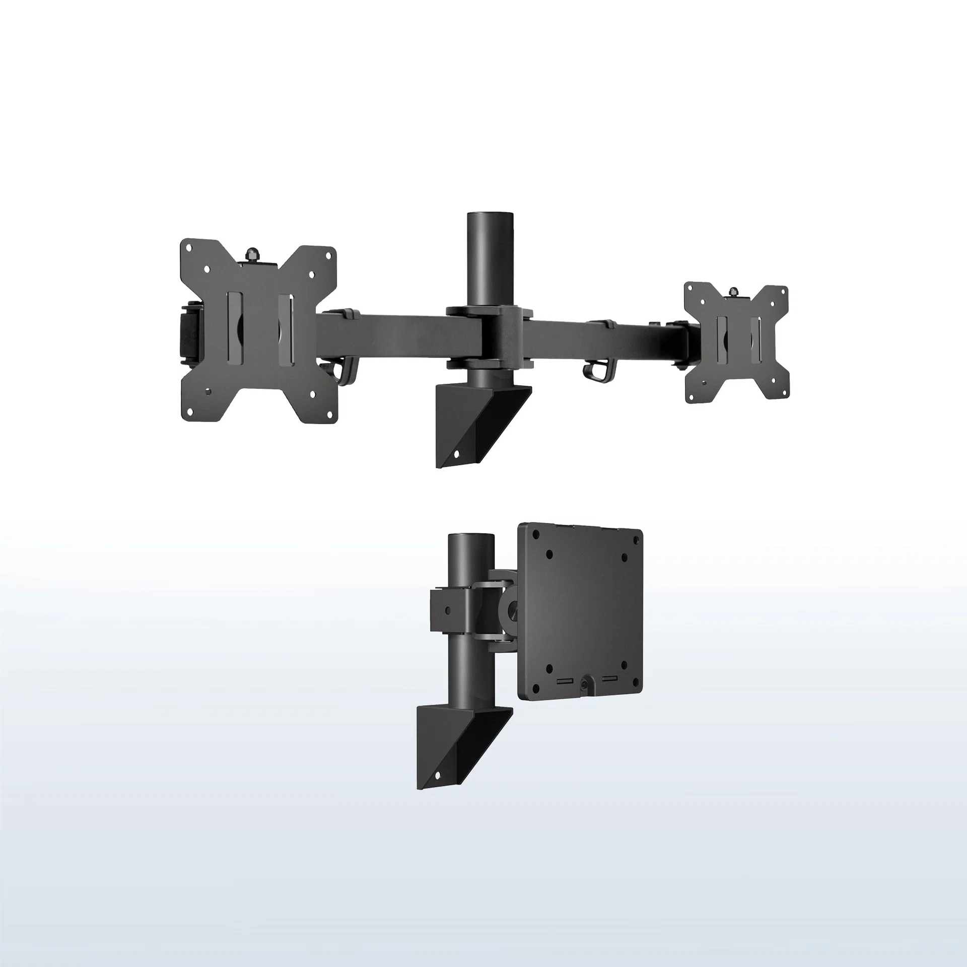 VIVO Telescoping Dual Monitor Wall Mount + Single Ultrawide Monitor Wall Mount - 21” to 49” Screens — Telescoping Dual Monitor Wall Mount + Single Ultrawide Monitor Wall Mount - 21” to 49” Screens — Product view