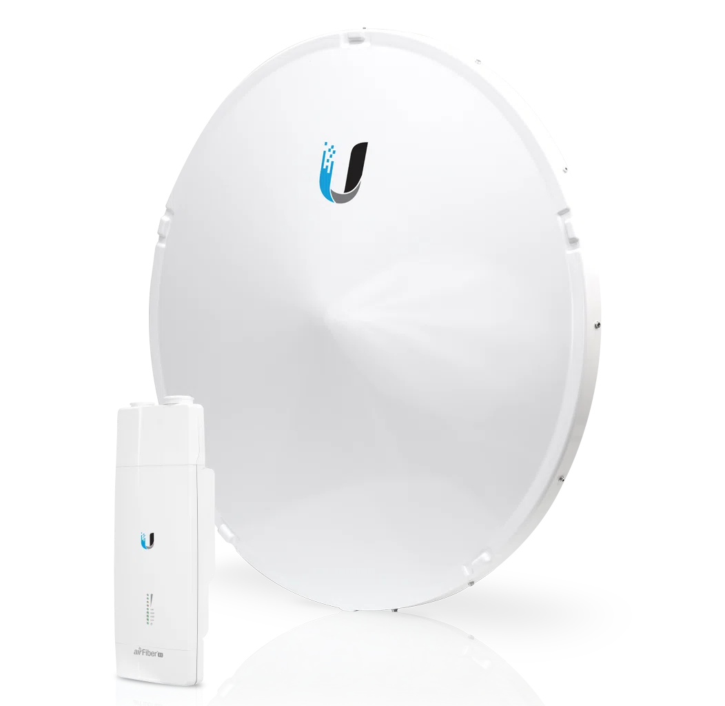 airFiber 11 GHz High-Band Backhaul Radio with Dish Antenna