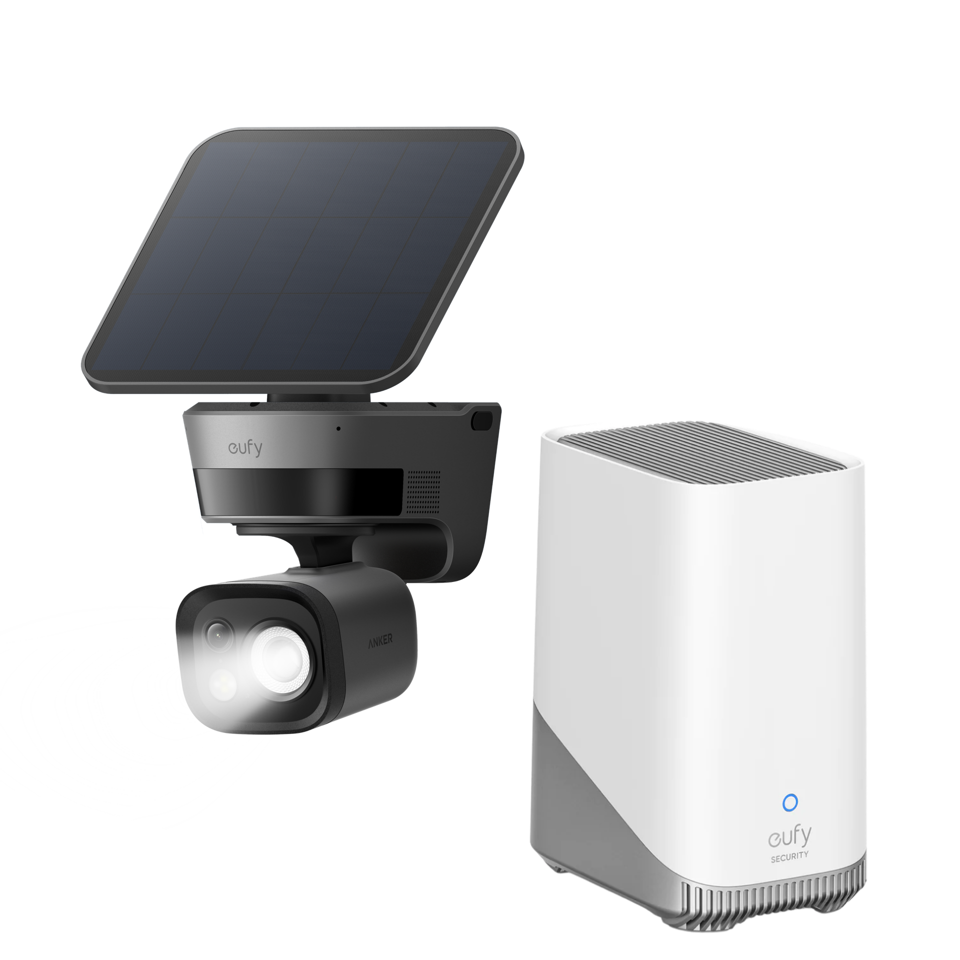 Anker eufy TrackLight Cam S1(Black) + eufy HomeBase™ S380