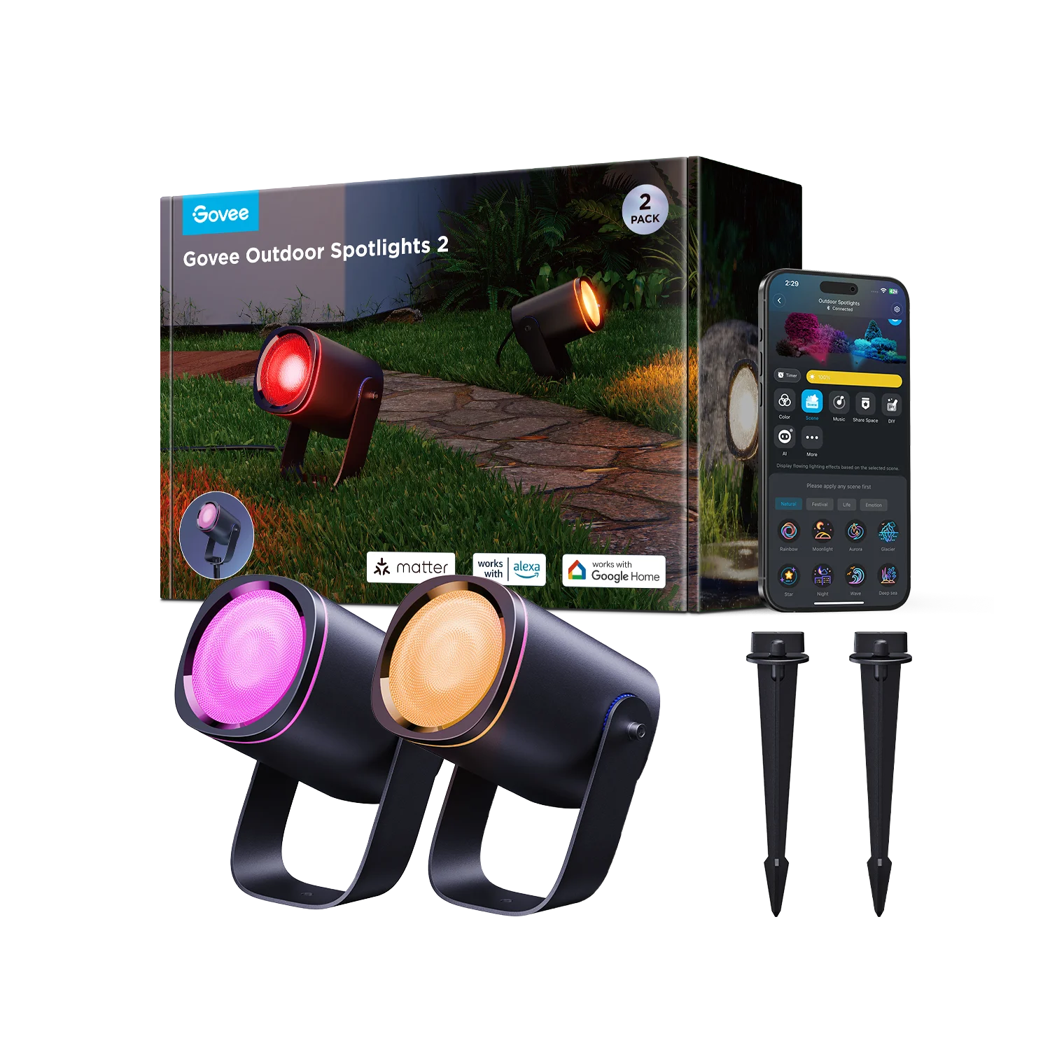 Govee Outdoor Spotlights 2