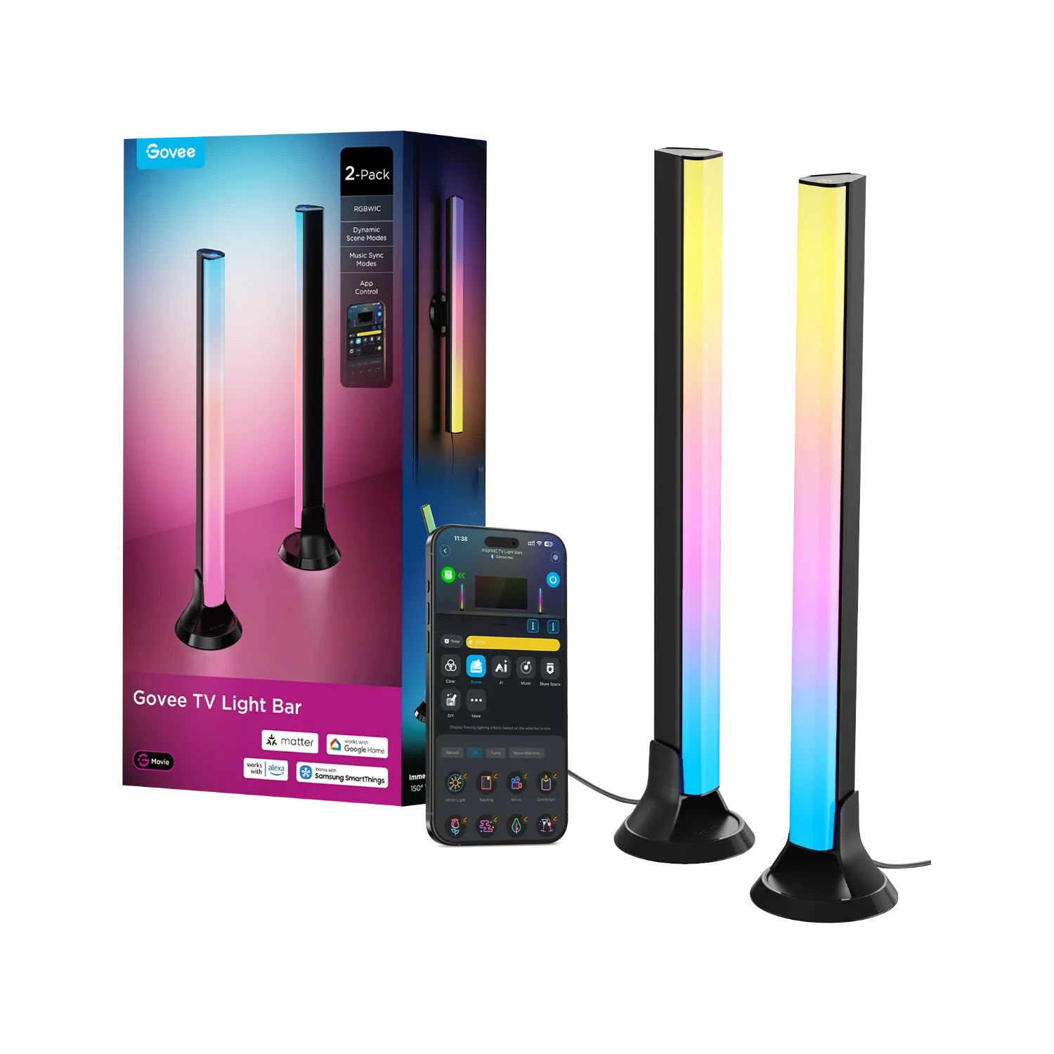 Govee RGBWIC TV Light Bars for 45-70 inch TVs