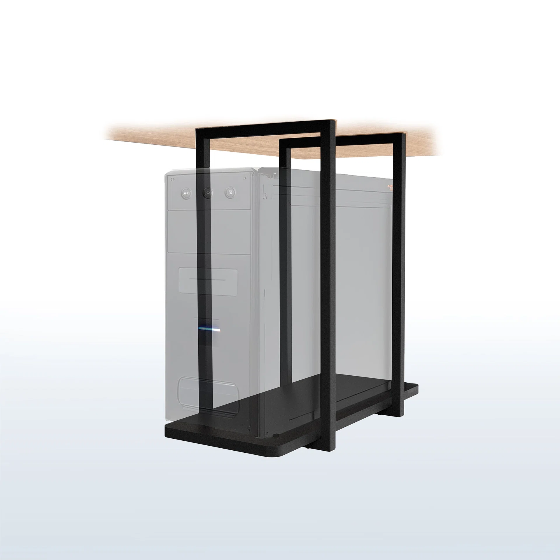 VIVO Under Desk PC Shelf Mount — Under Desk PC Shelf Mount — Product view