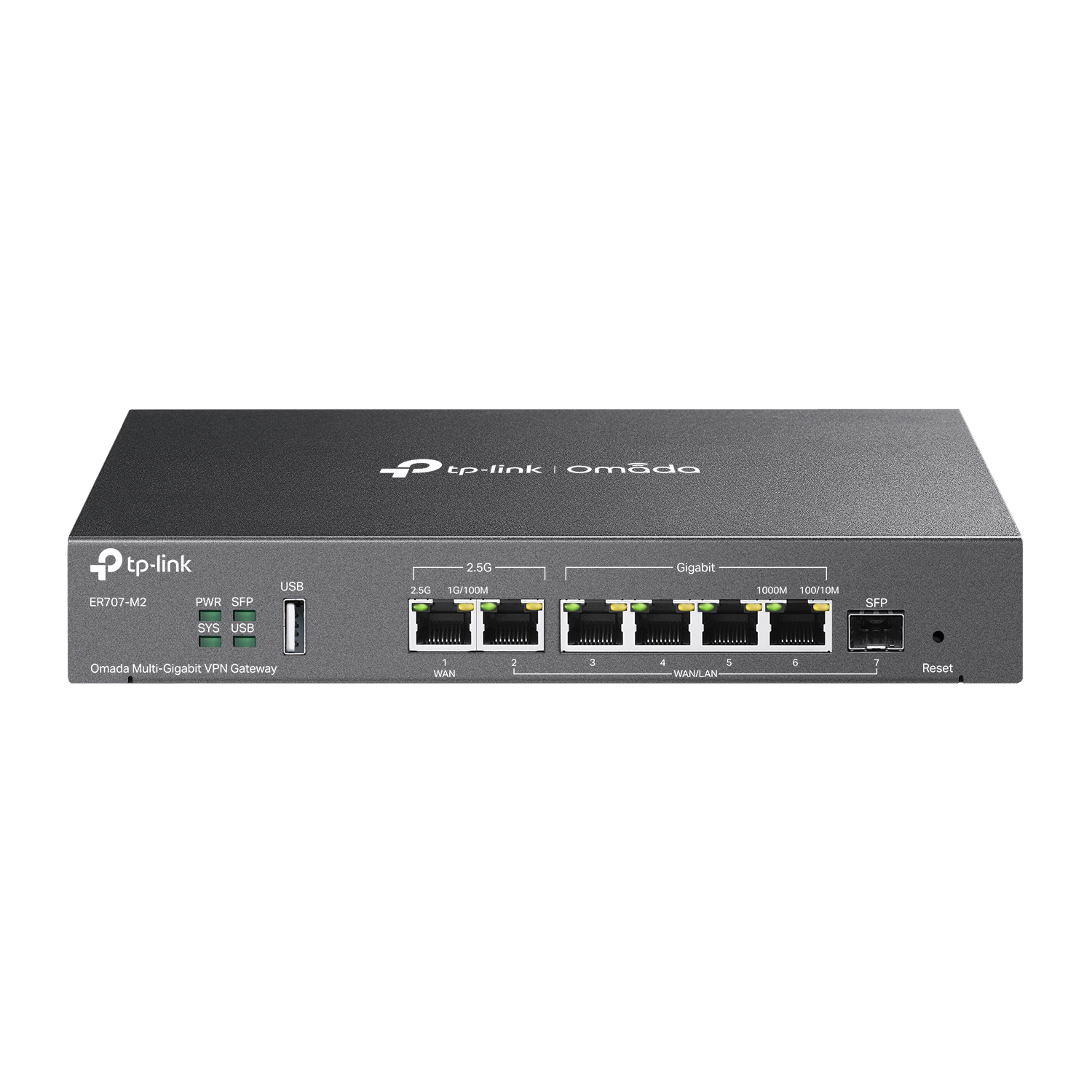 Omada Multi-Gigabit VPN Router, two 2.5G ports, ER707-M2
