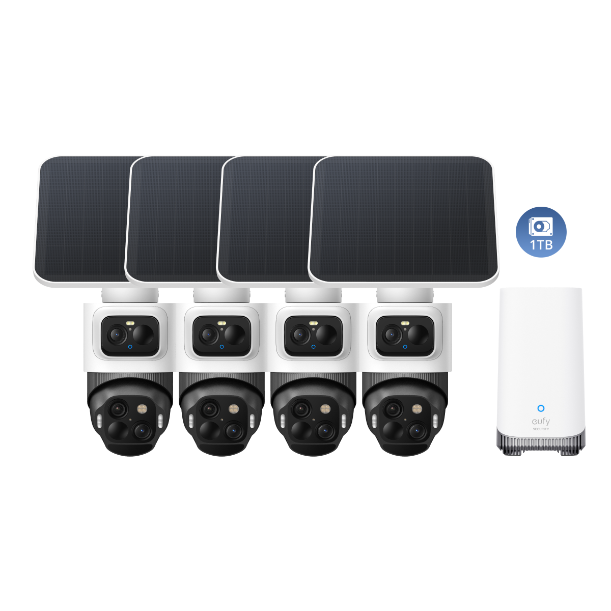 eufyCam S4 4-Cam Kit + 1 TB Hard Drive