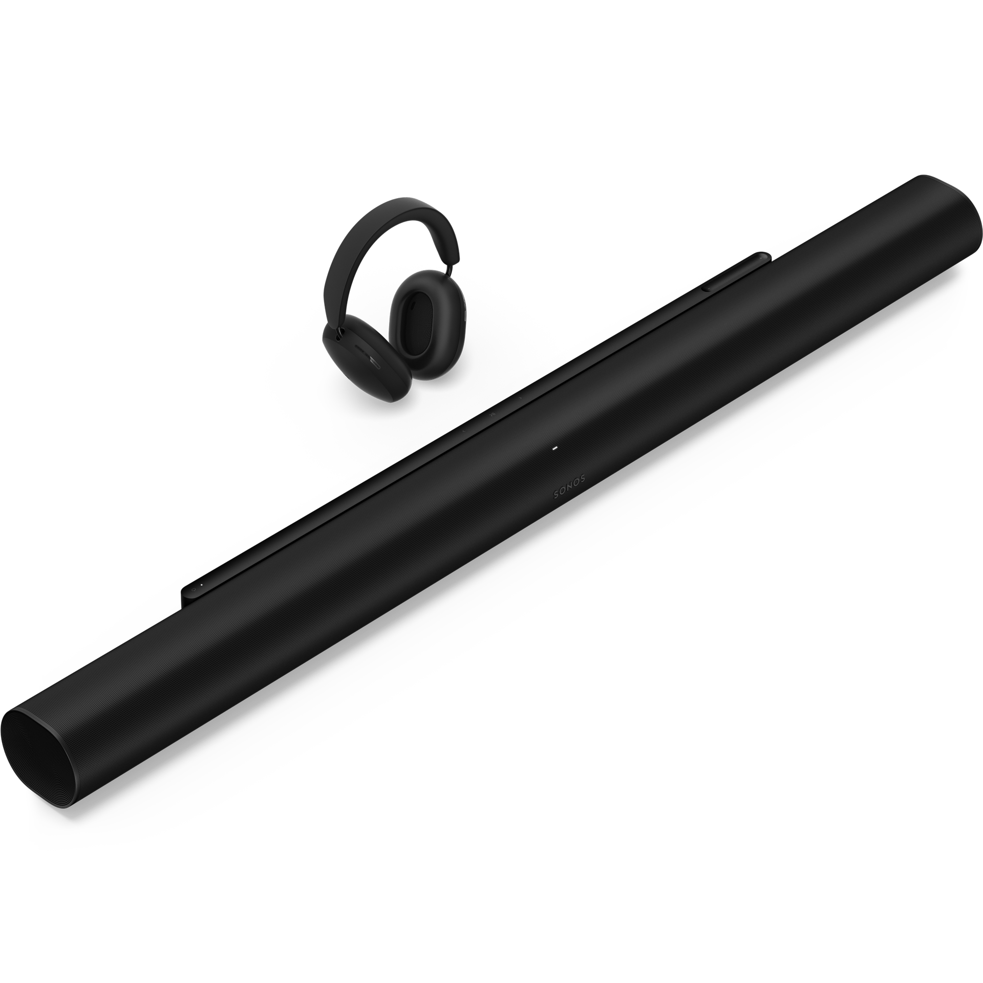 Set with a black Arc Ultra and black Sonos Ace headphones