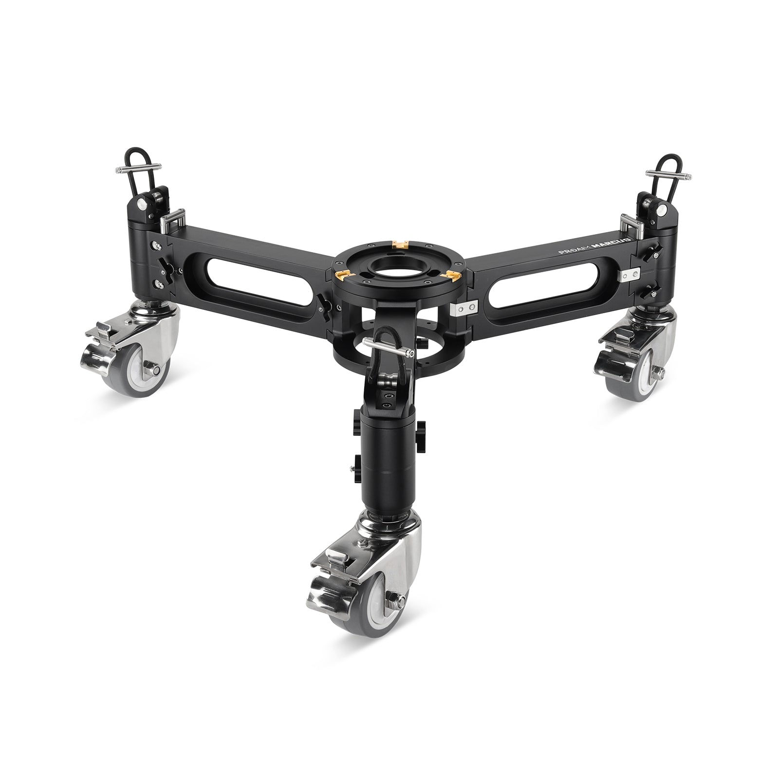 Marcus Camera Dolly with Mitchell & Euro/Elemac Adapter Base | For Bazooka, Tripod