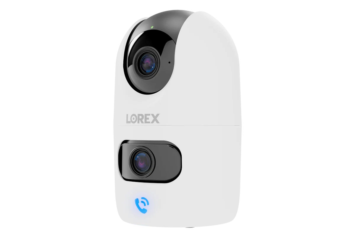 Lorex Connect 2K Dual-Lens Indoor Pan-Tilt Wi-Fi Camera