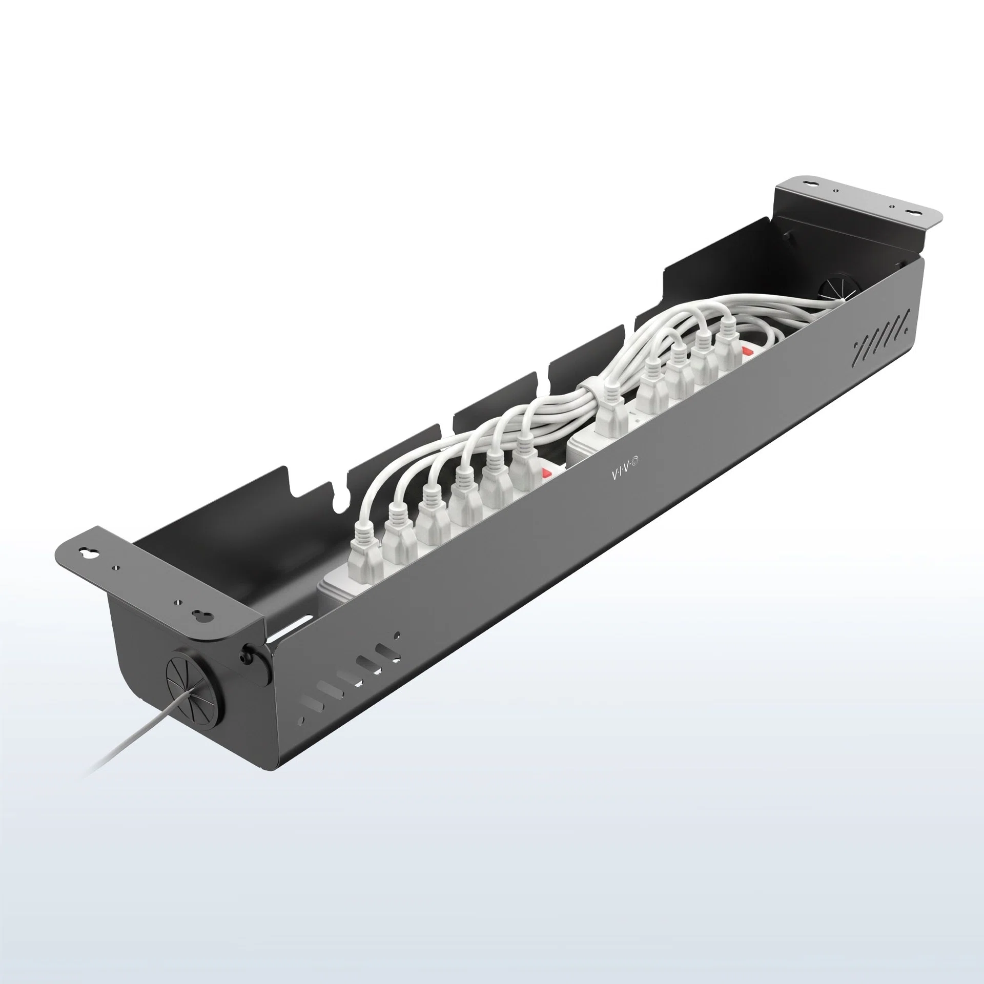 VIVO Flip Open Under Desk Cable Management Box — 35" — Product view
