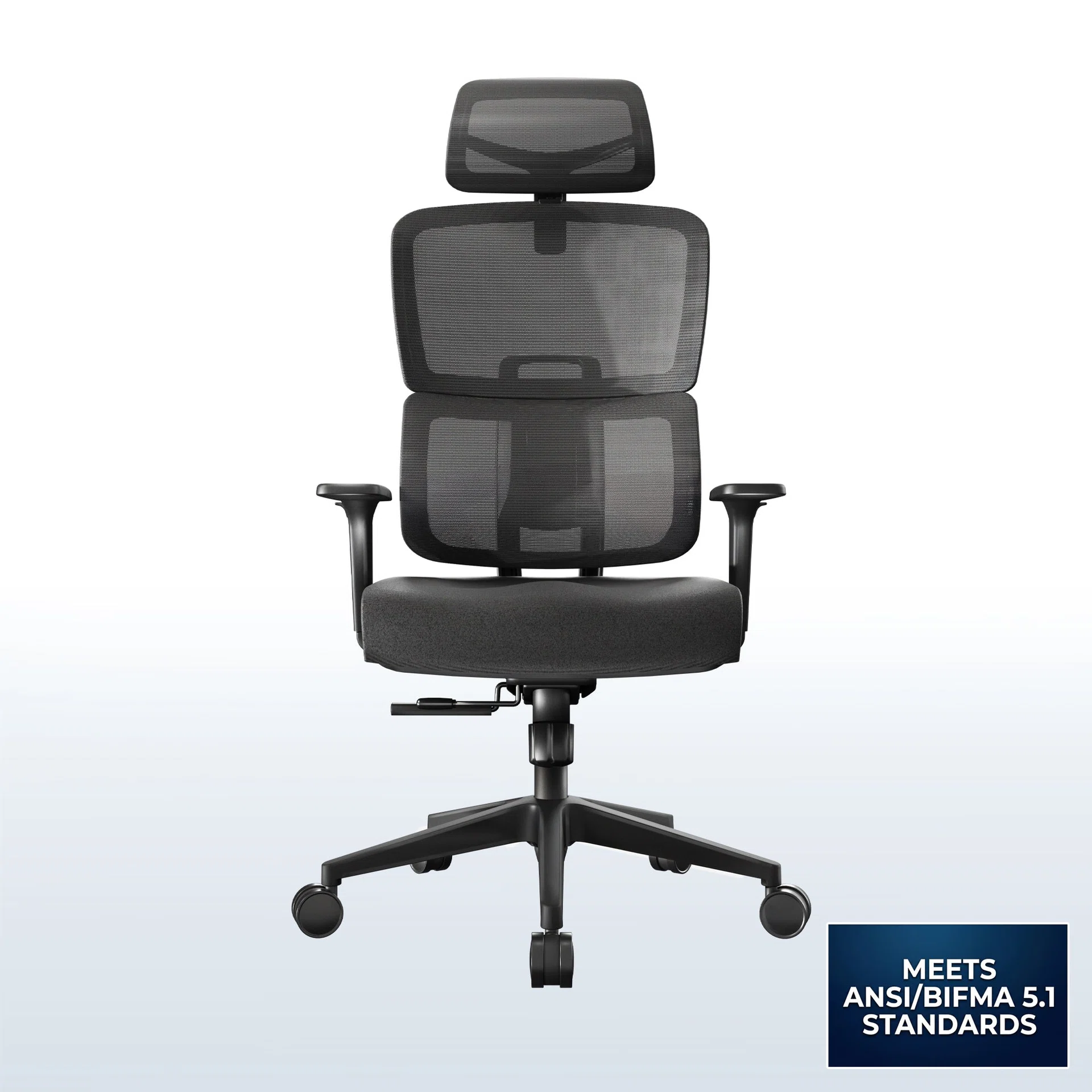 VIVO Ergonomic Cushioned Office Chair, Meets BIFMA 5.1 Standards — Ergonomic Cushioned Office Chair, Meets BIFMA 5.1 Standards — Product view