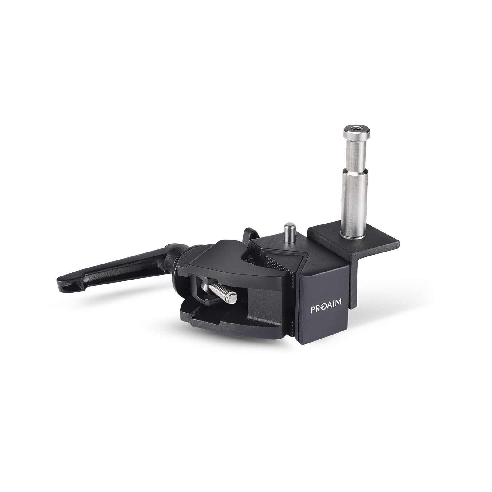 Super Clamp Pro with 5/8” Baby Pin. Fits 25-50mm / 1-2inch Speed Rails/Scaffold Tubes