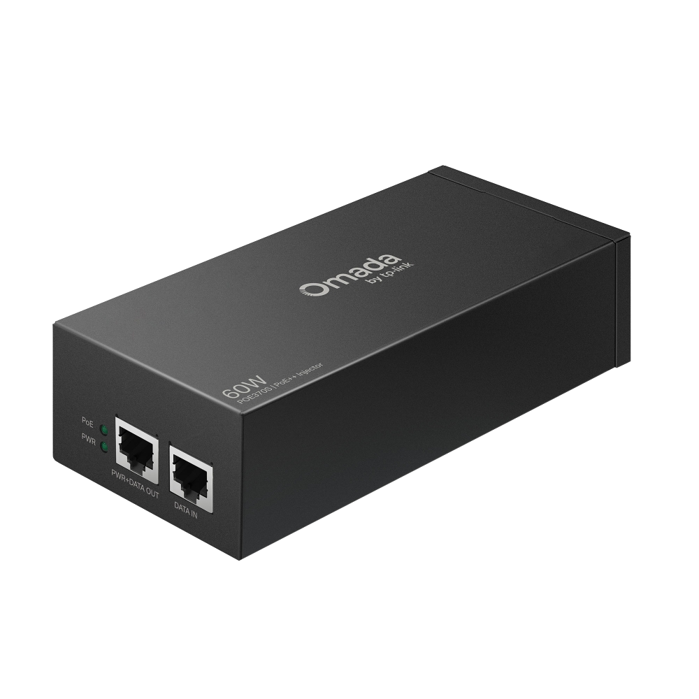 TP-Link Omada PoE++ Injector Adapter, Multi-Gig Ports, up to 60W, POE370S — Product view