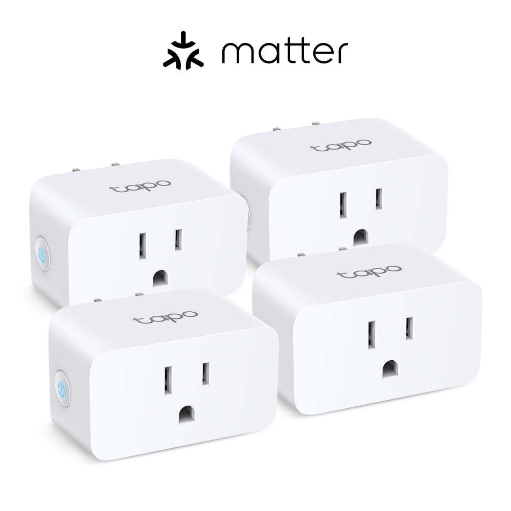 Matter-Certified Energy Monitoring Smart Plug Mini, Tapo P110M(4-Pack)