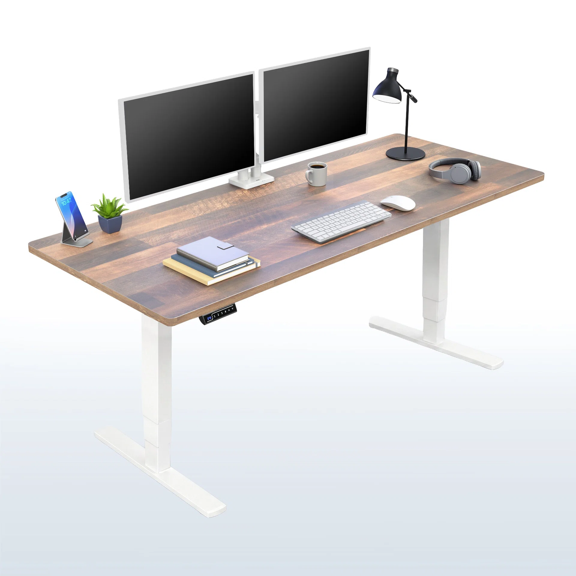 2E Series - 71" x 30" Electric Desk with Touch Screen Memory Controller
