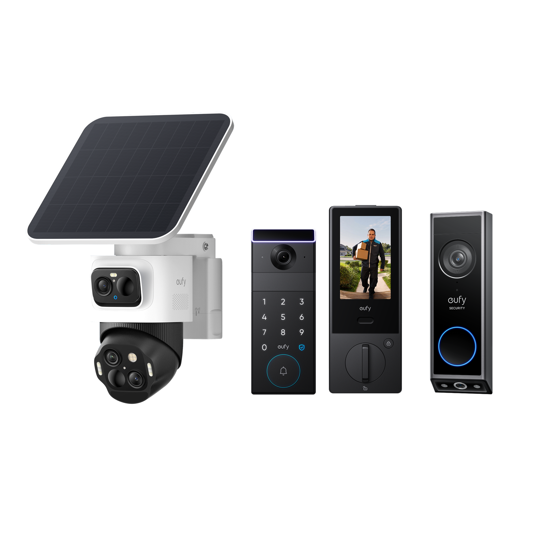 eufyCam S4 + eufy FamiLock S3 Max + Video Doorbell E340