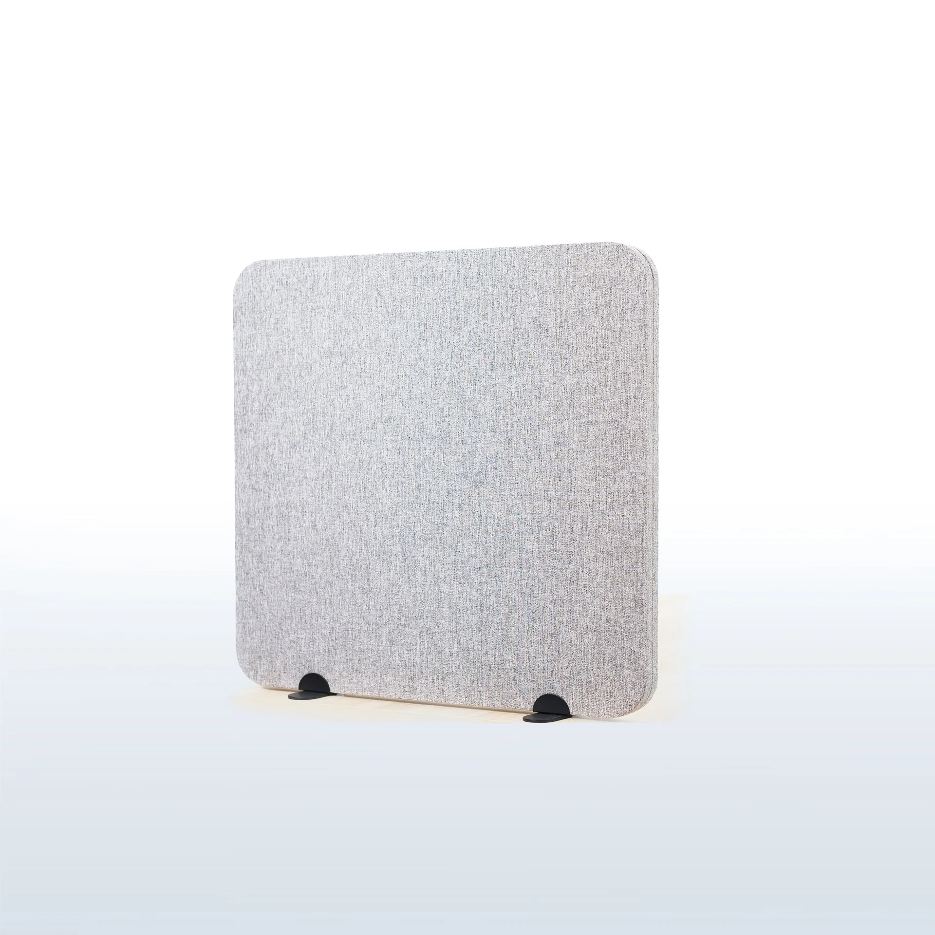 VIVO Freestanding Desk Privacy Panel — 24" x 24" / Gray — Product view