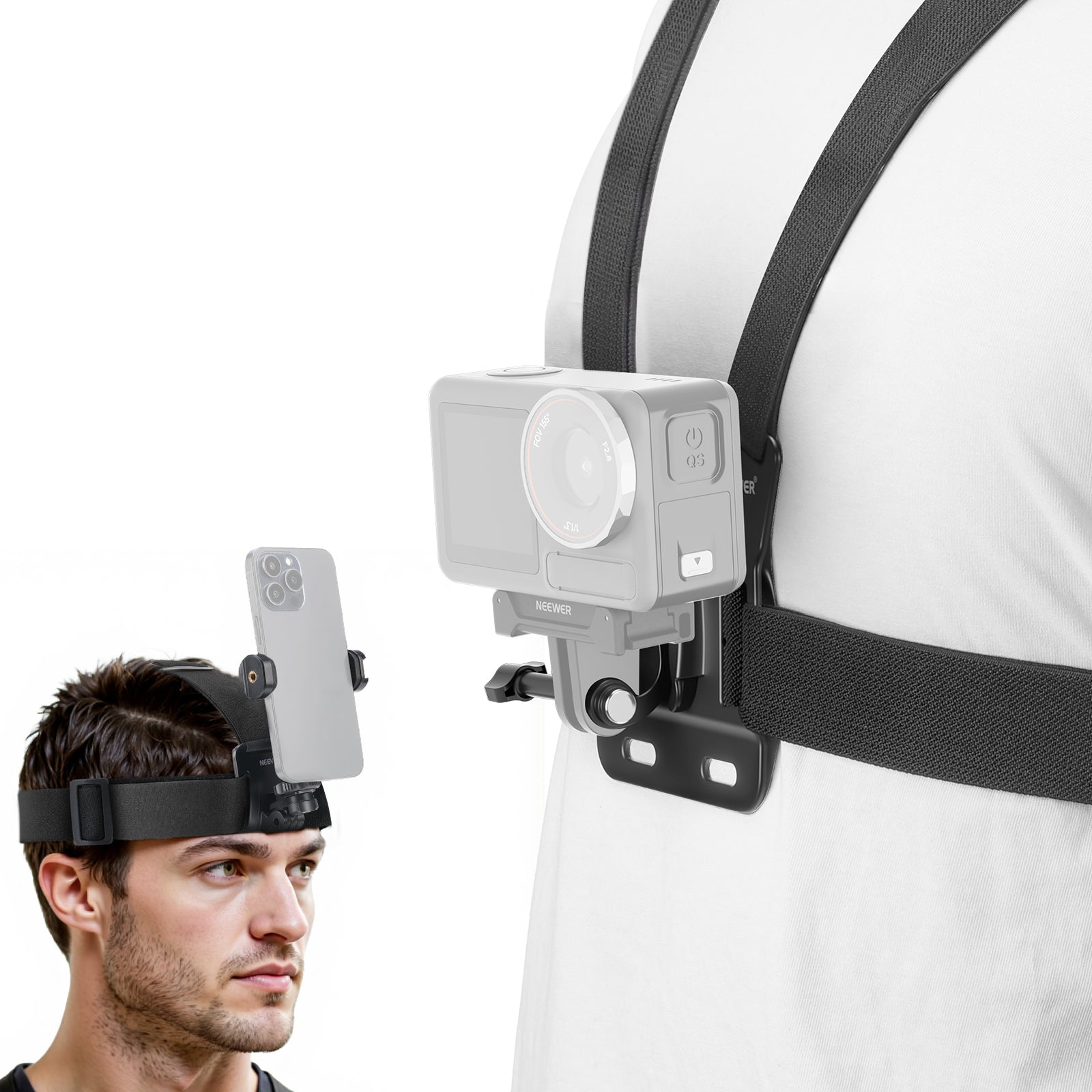 NEEWER GP-74 Phone Chest & Head Strap Mount Accessories Kit: image 1