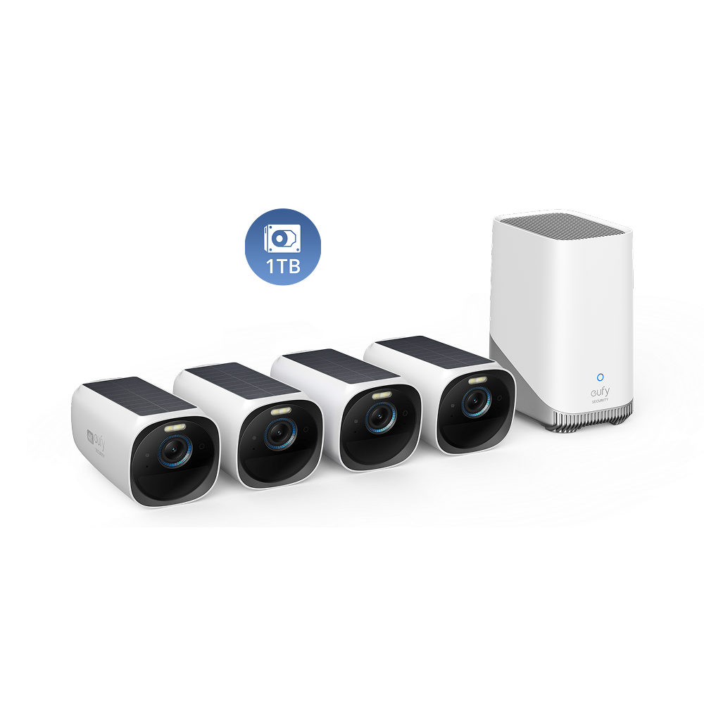 eufyCam S330 (eufyCam 3) 4-Cam Kit + 1 TB Hard Drive: product detail 1