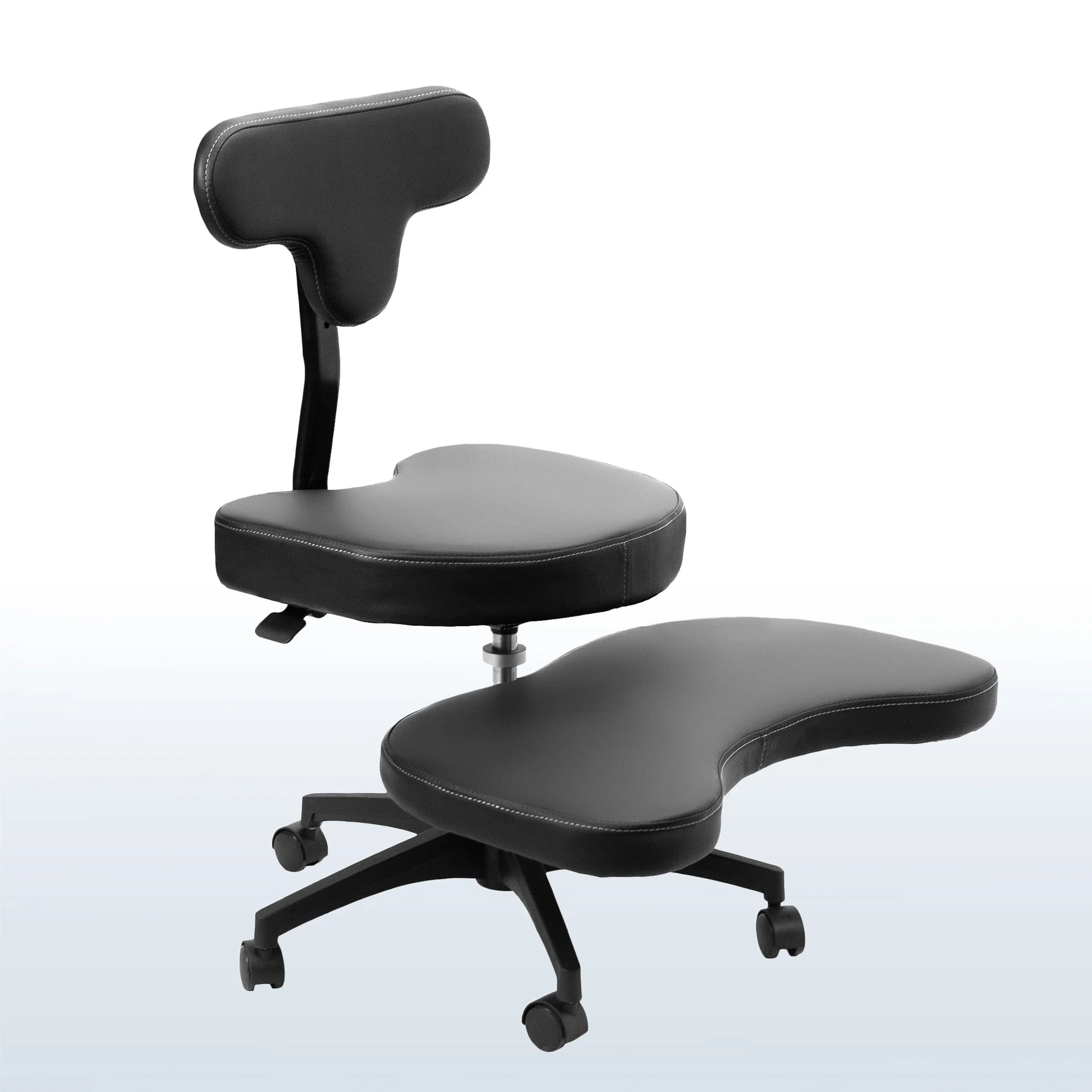 Cross Legged Chair with Wheels