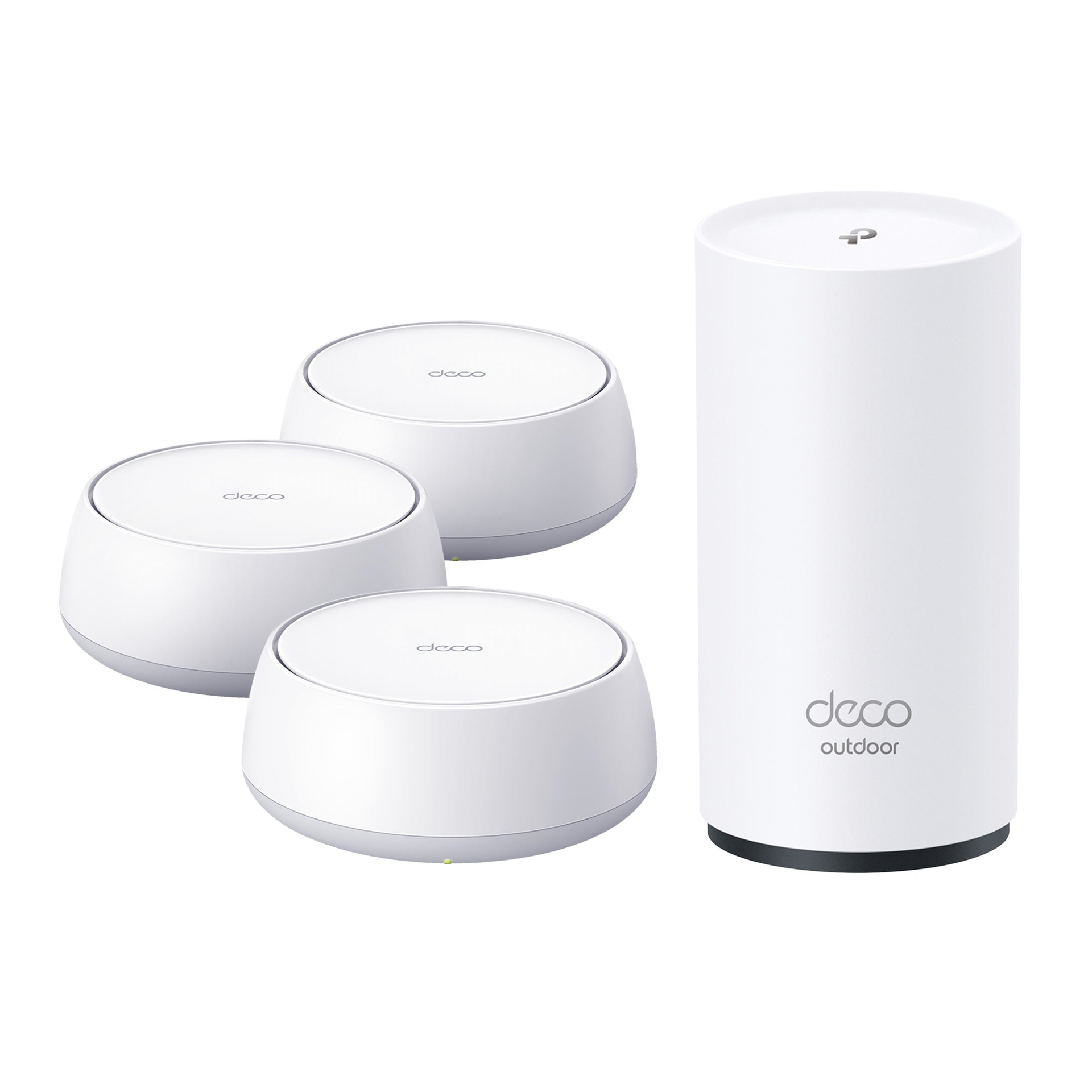 Deco 7 Outdoor Dual-Band Wi-Fi 7 Mesh Bundle, Deco BE25 3-pack & BE25-Outdoor