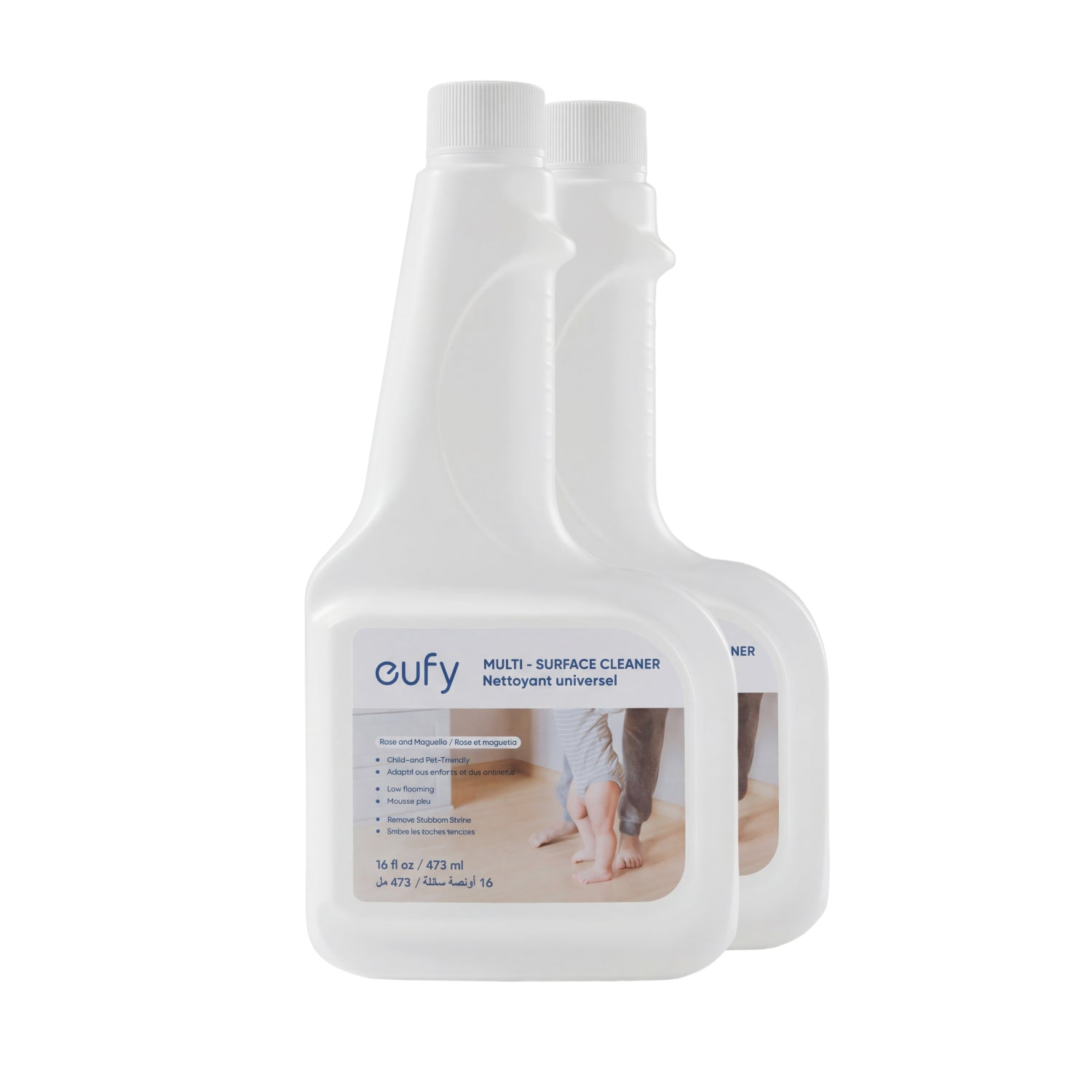 eufy RoboVac Hard Floor Cleaning Solution (2 Bottles), Compatible with X10 Pro Omni, C20 Omni, X8 Pro, X8 Pro SES, X9 Pro, G10 Hybrid: product detail 1