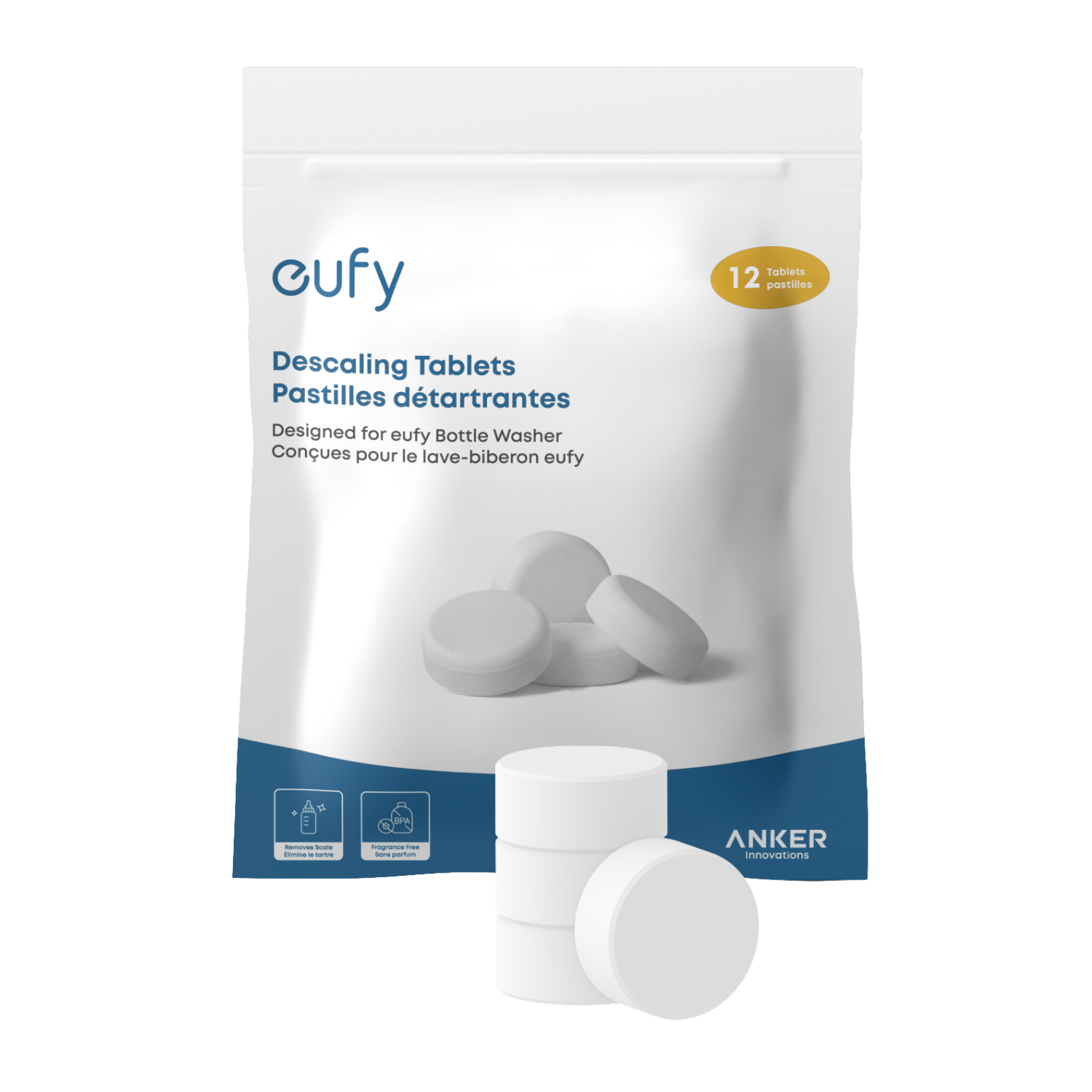 eufy Descaling Tablets for Baby Bottle Washer (12 Count)