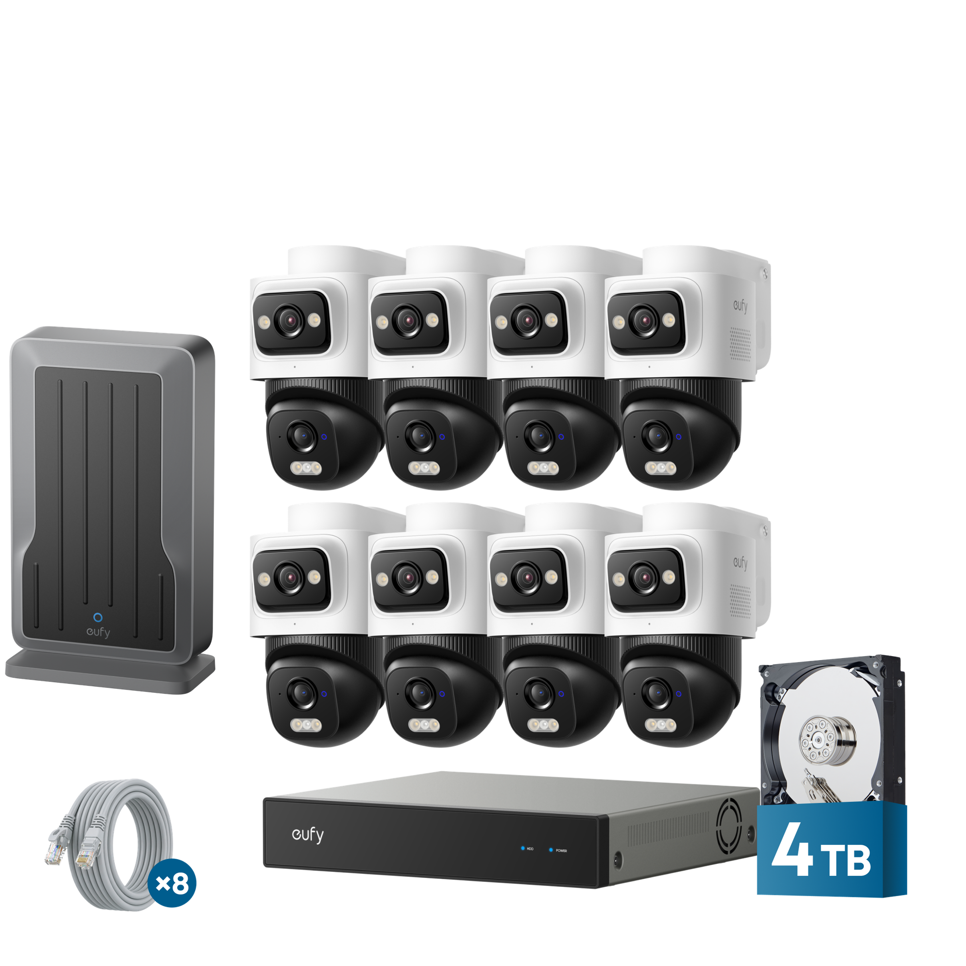 eufy Security NVR System E50-8-Cam Kit 4TB with NVR Wi‑Fi Module