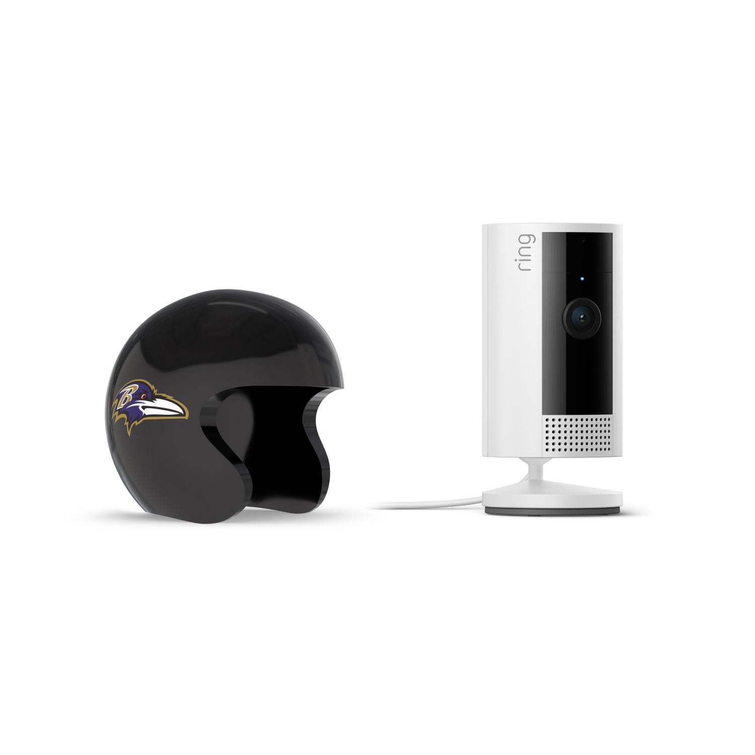 Indoor Cam, White + NFL Game Day Cam Cover — AFC
