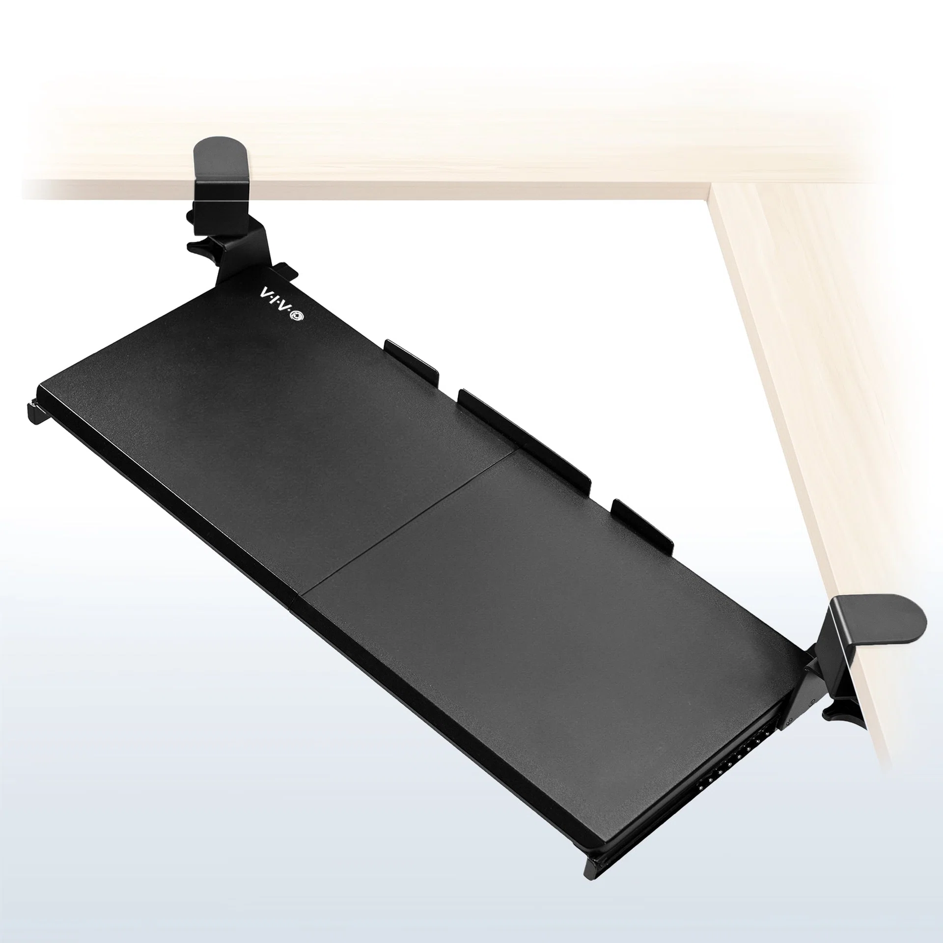 Clamp-on Keyboard Tray for Corner Desk