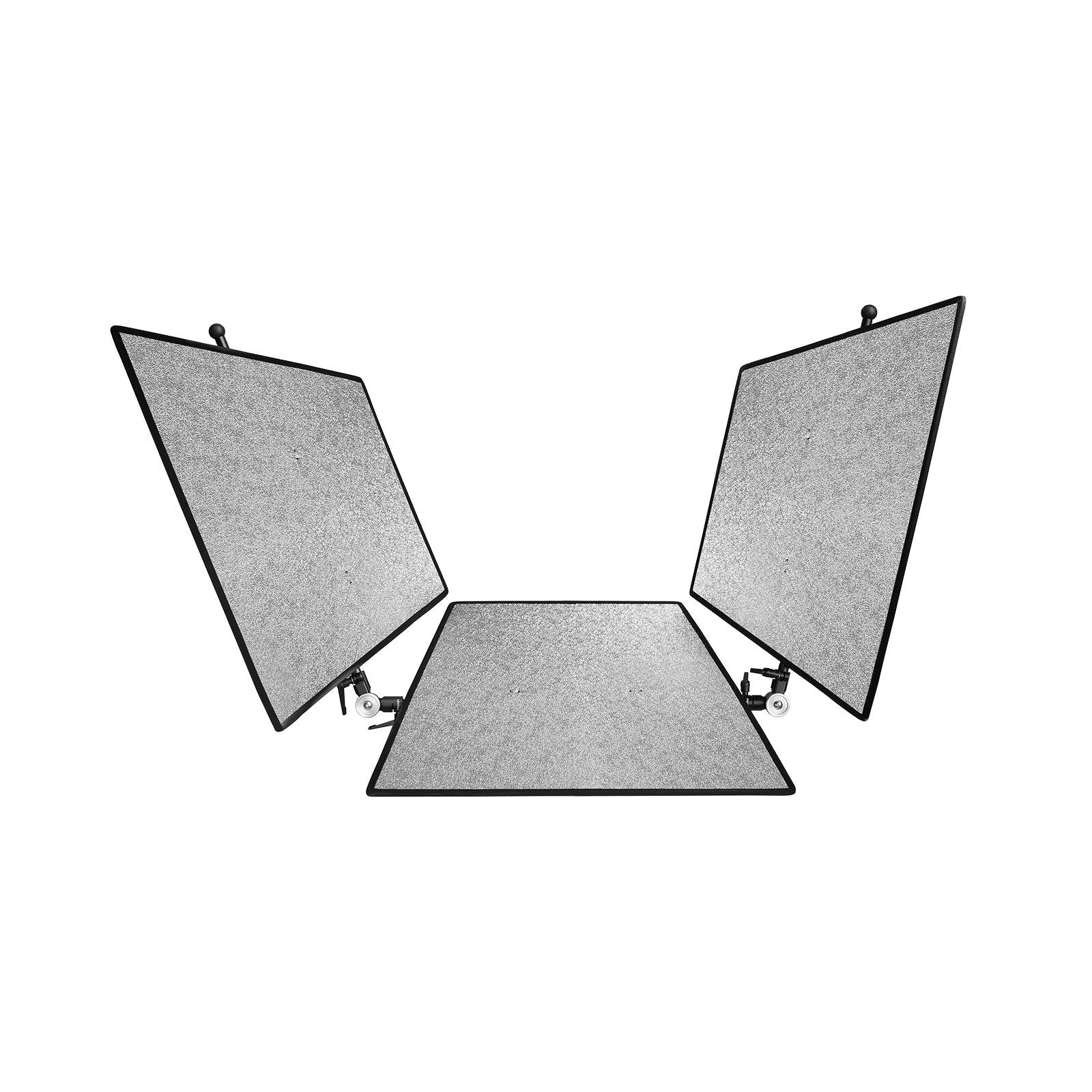 Cube Trio-Reflector w Reversible Silver/White Reflector Panels | For Portrait, Fashion, Beauty Photography