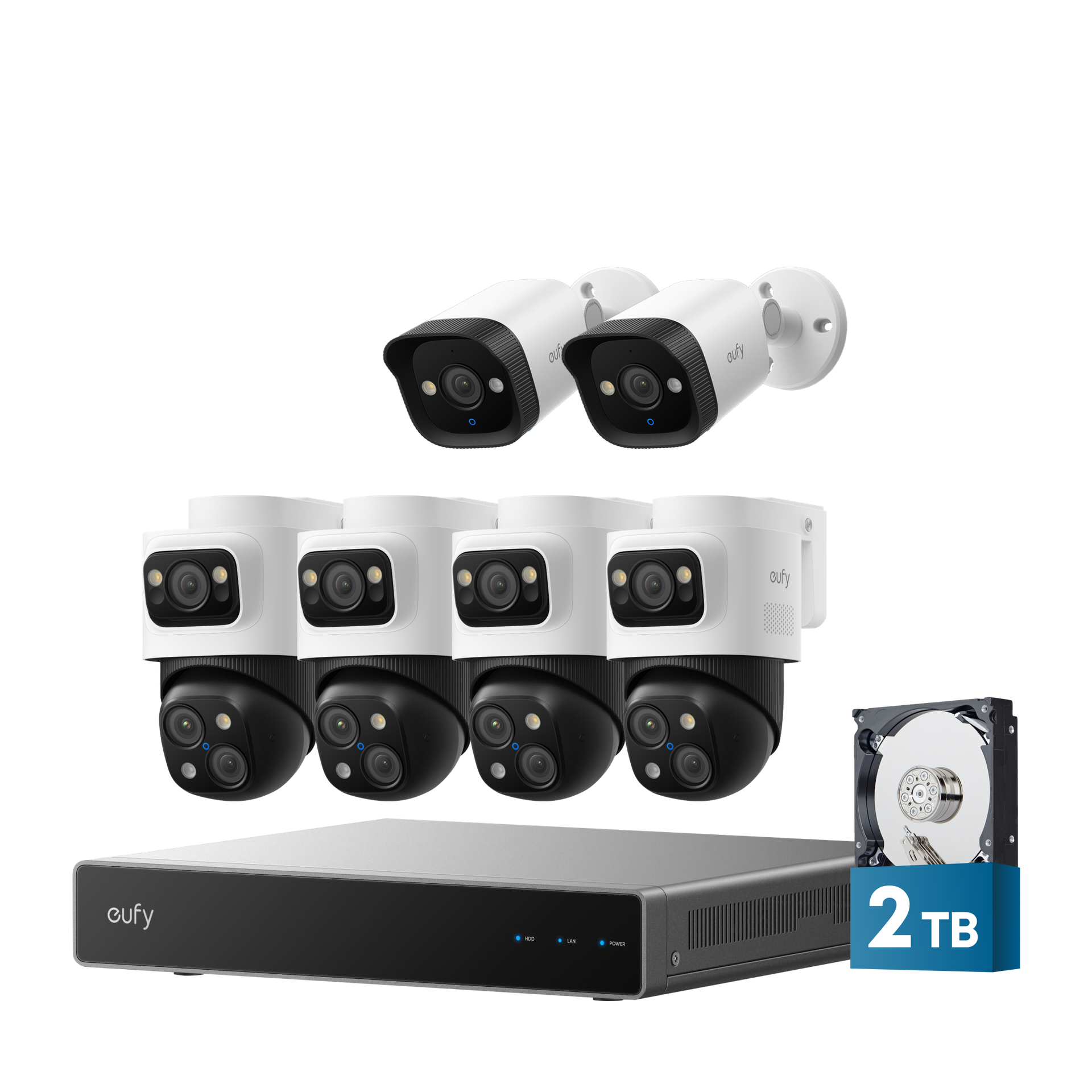 eufy PoE NVR Security System S4 Max + 2 Bullet Cameras