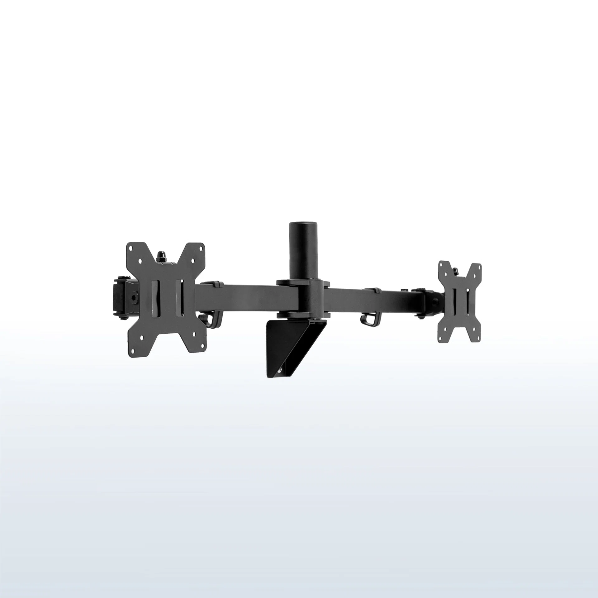 VIVO Telescoping Dual Monitor Wall Mount - 27” to 38” Screens — Black — Product view