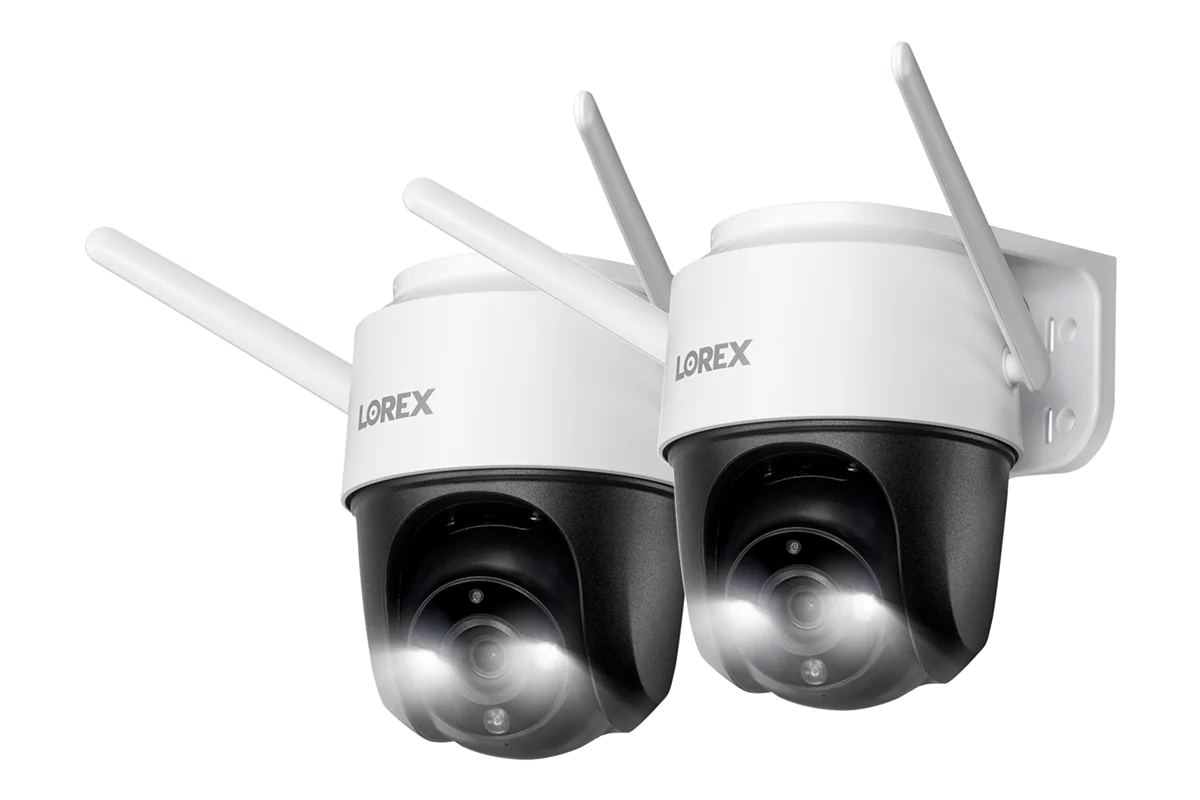 Lorex 2K Pan-Tilt Outdoor Wi-Fi Security Camera (2-Pack)