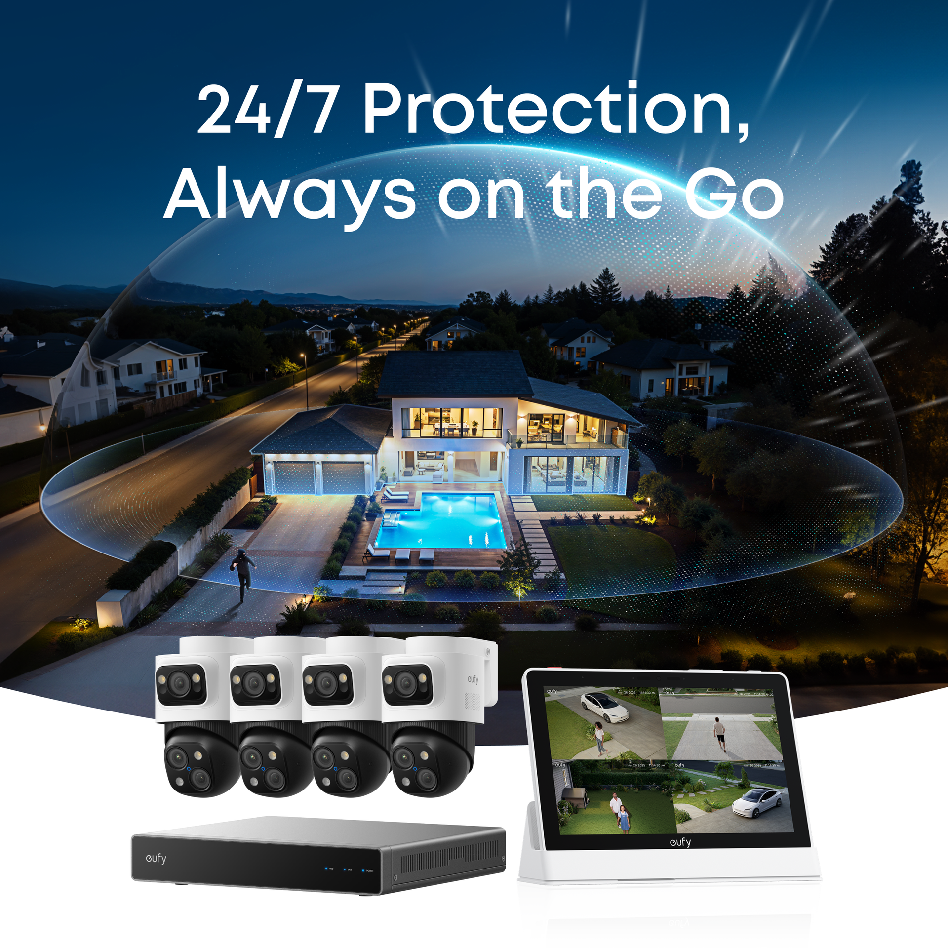 eufy Smart Display E10 + eufy PoE NVR Security System S4 Max: product detail 1