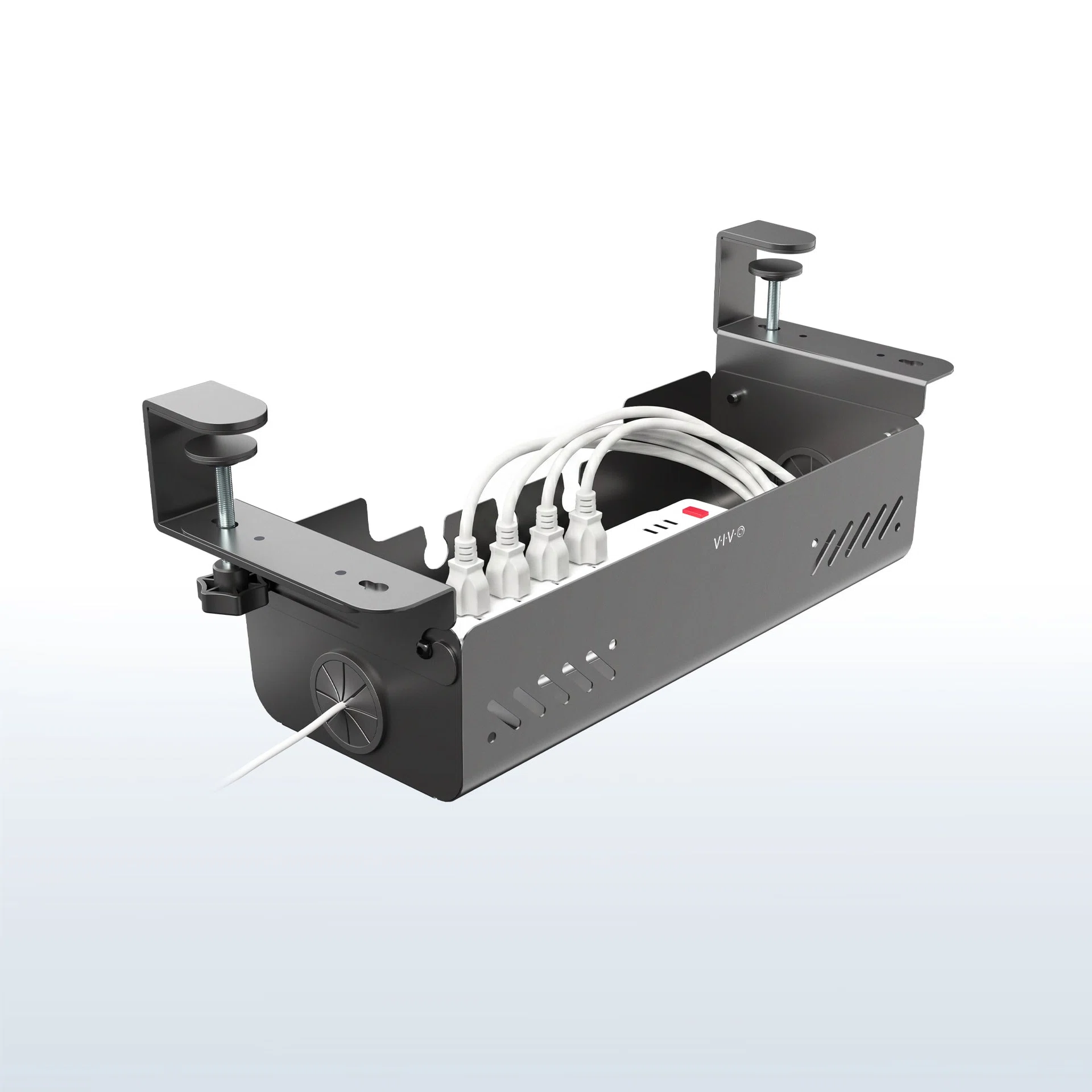 VIVO Flip Open Clamp-on Cable Management Box — 19" — Product view