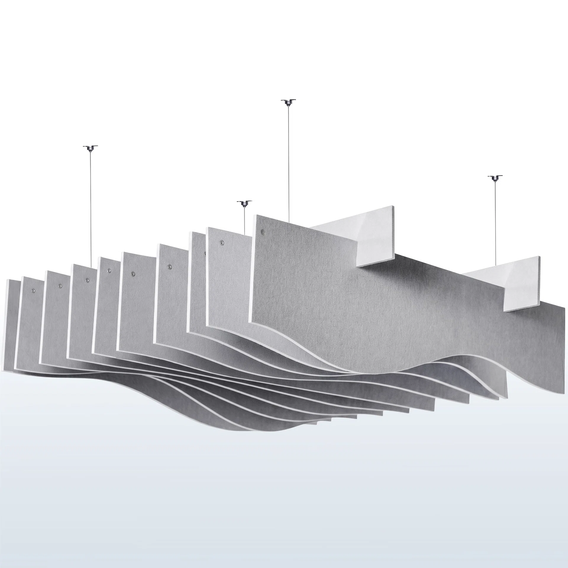 Wave Acoustic Ceiling Waffle Panel