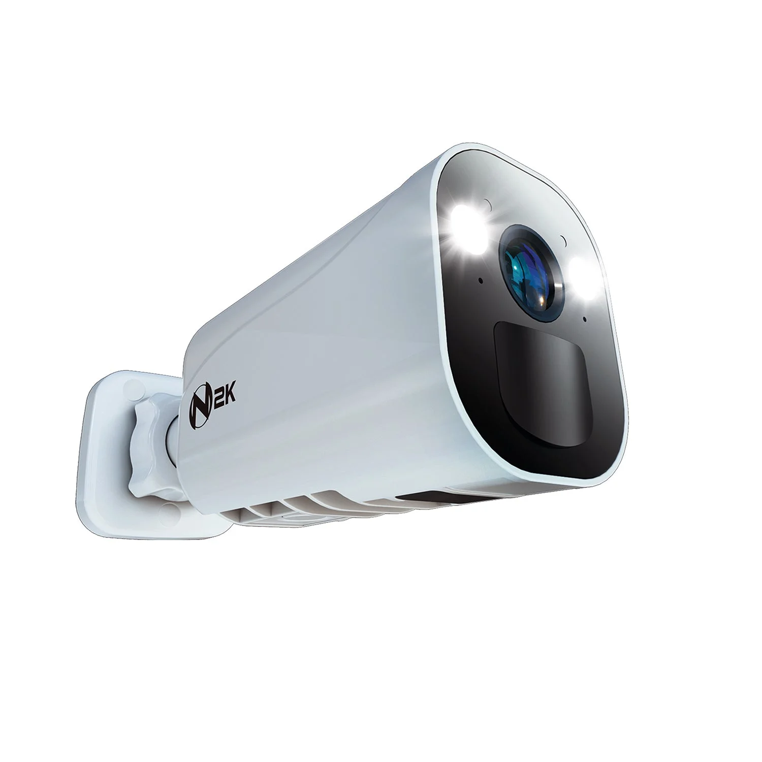 Refurbished Wire Free (Battery) 2K Spotlight Camera with 2-Way Audio and Audio Alerts and Siren - White
