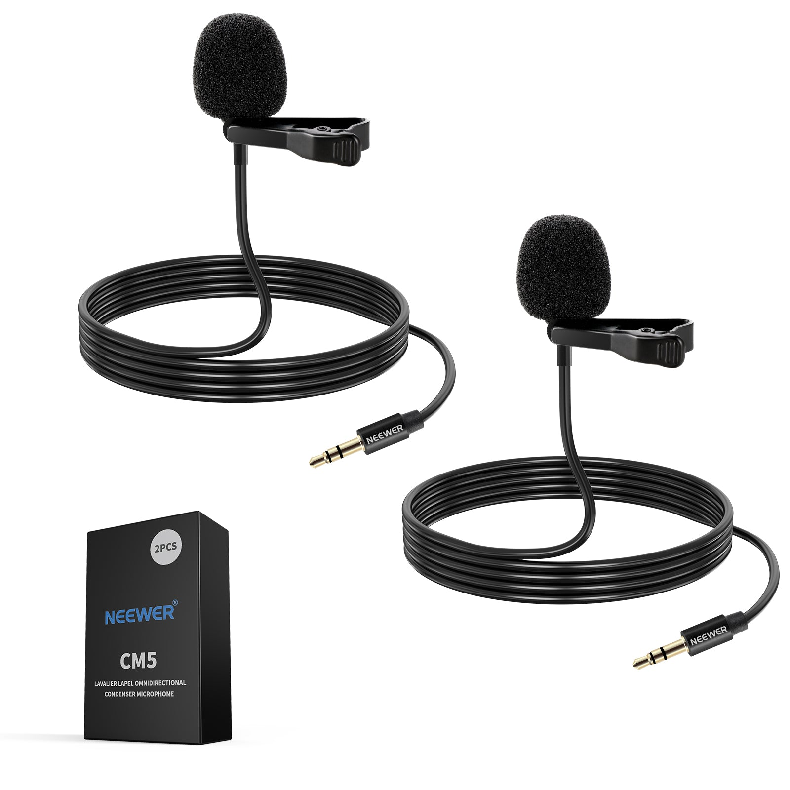 CM5 Wired Lavalier Lapel Omnidirectional Condenser Microphone