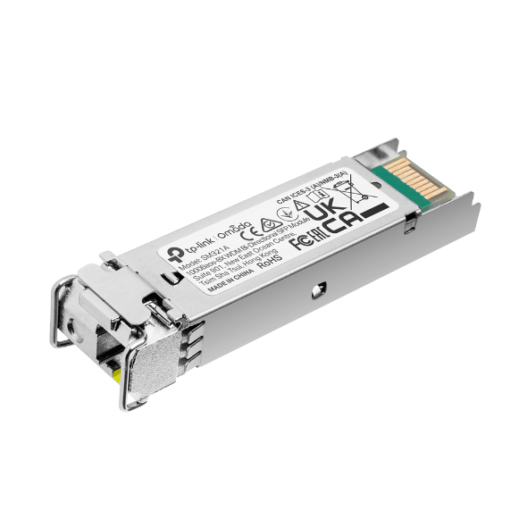 Omada Gigabit Single-Mode WDM Bi-Directional SFP Module, LC Connector, SM321A