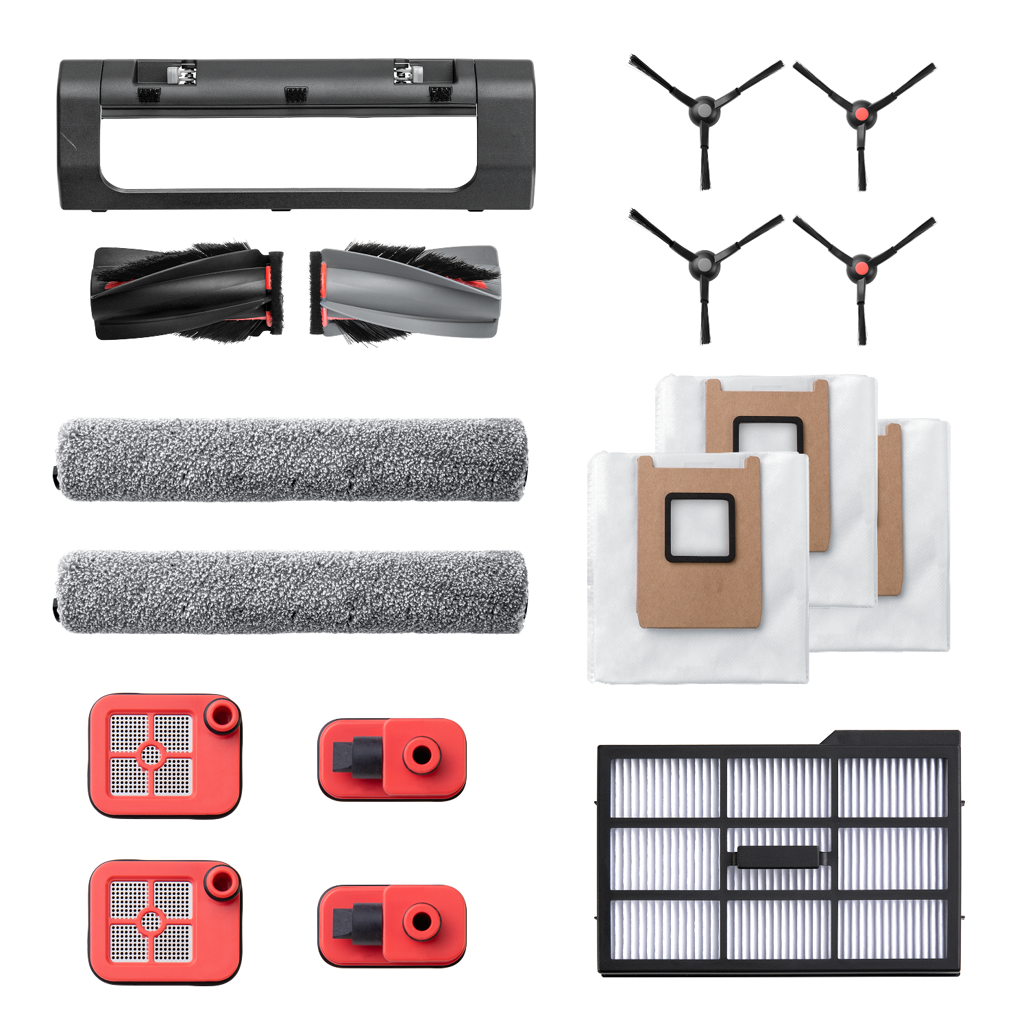 eufy Accessories Package for E28 & E25, Side Brush, Filter, Rolling Brush for Robovac, Dustbag, Roller Mop, Dirty Water Reservoir Filter: product detail 1