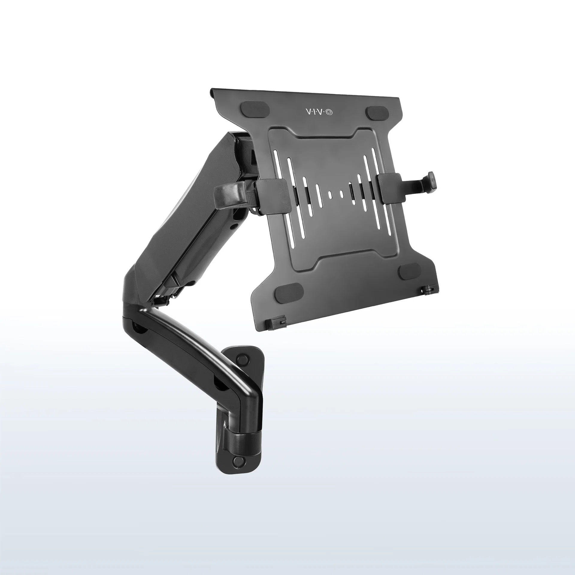 Pneumatic Arm Single Laptop Wall Mount - 10" to 15.6" Laptops