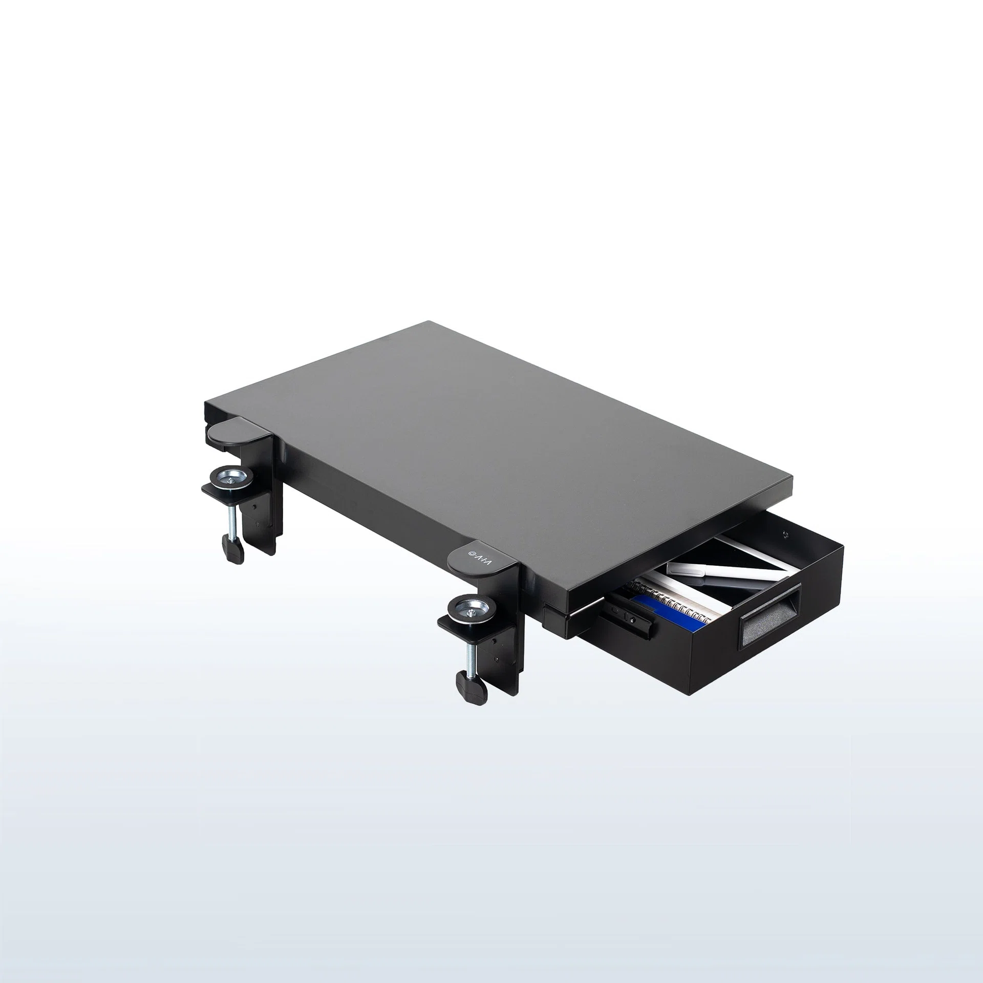 Clamp-on 24" x 14" Desk Extension with Storage
