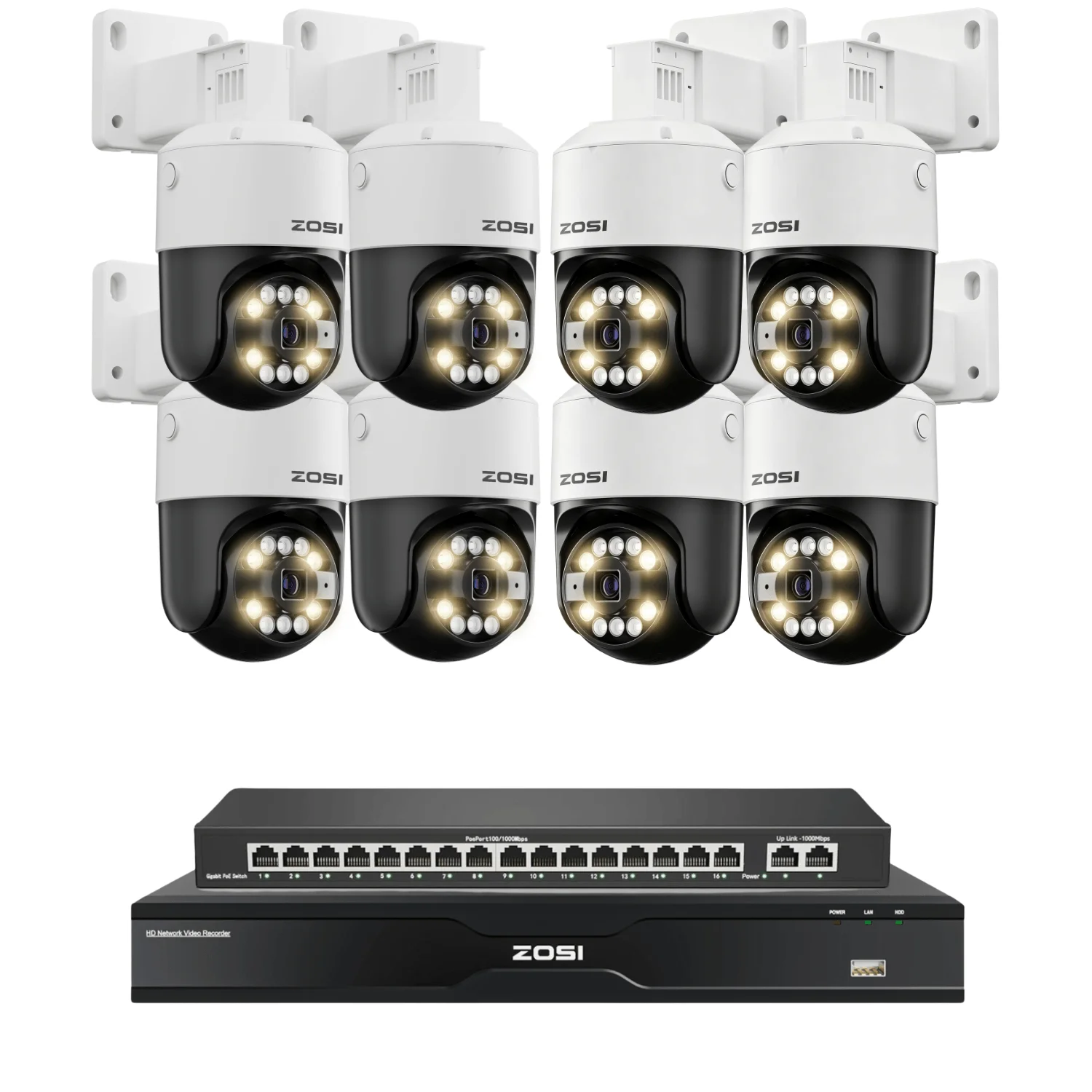 Security systems product — 1NR-328D44-US+1PC-2968HW-US*8