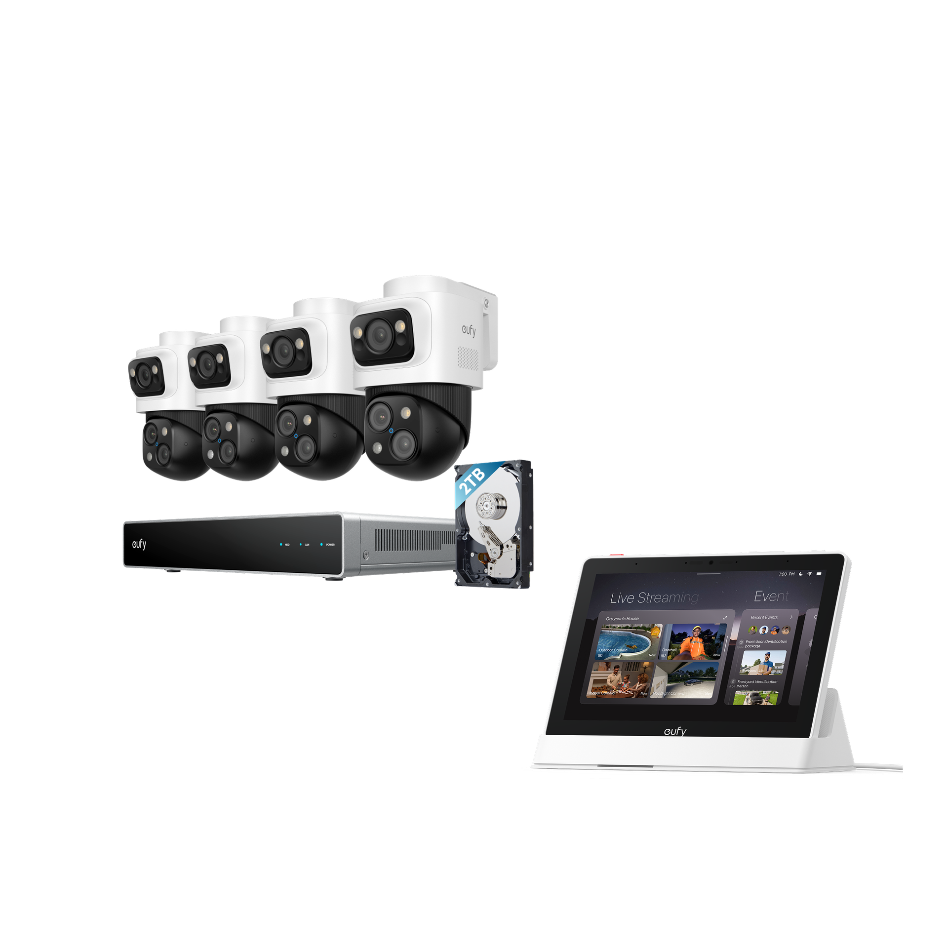 eufy Smart Display E10 + eufy PoE NVR Security System S4 Max