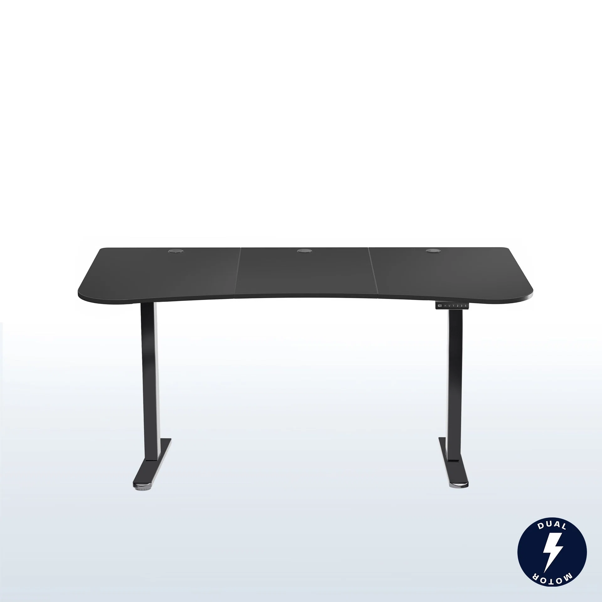2B Split Top Series - Dual Motor Electric Desk with Push Button Memory Controller
