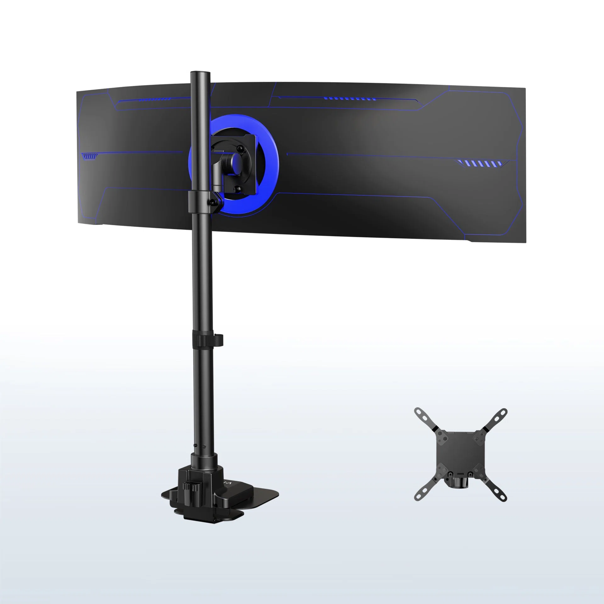 Single Ultrawide Monitor Extra Tall Desk Mount - Up to 57" Screens